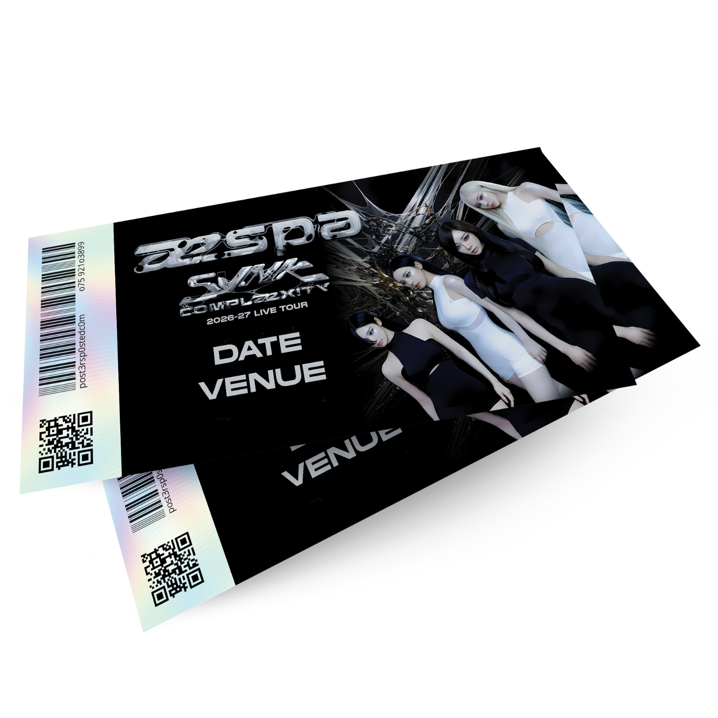 aespa SYNK : COMPLæXITY Tour Concert Reveal Mock Ticket Stub Ticket Gift