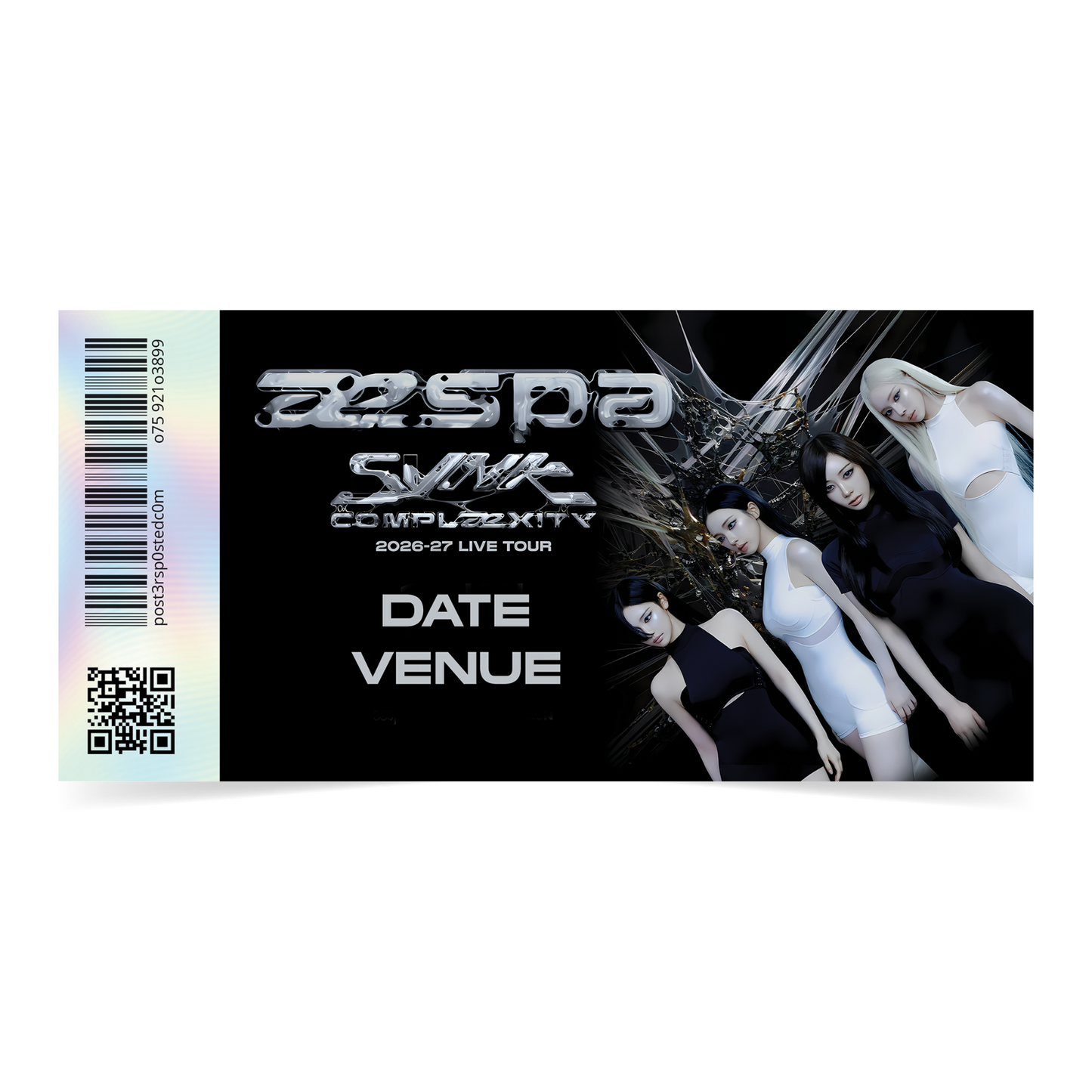 aespa SYNK : COMPLæXITY Tour Concert Reveal Mock Ticket Stub Ticket Gift