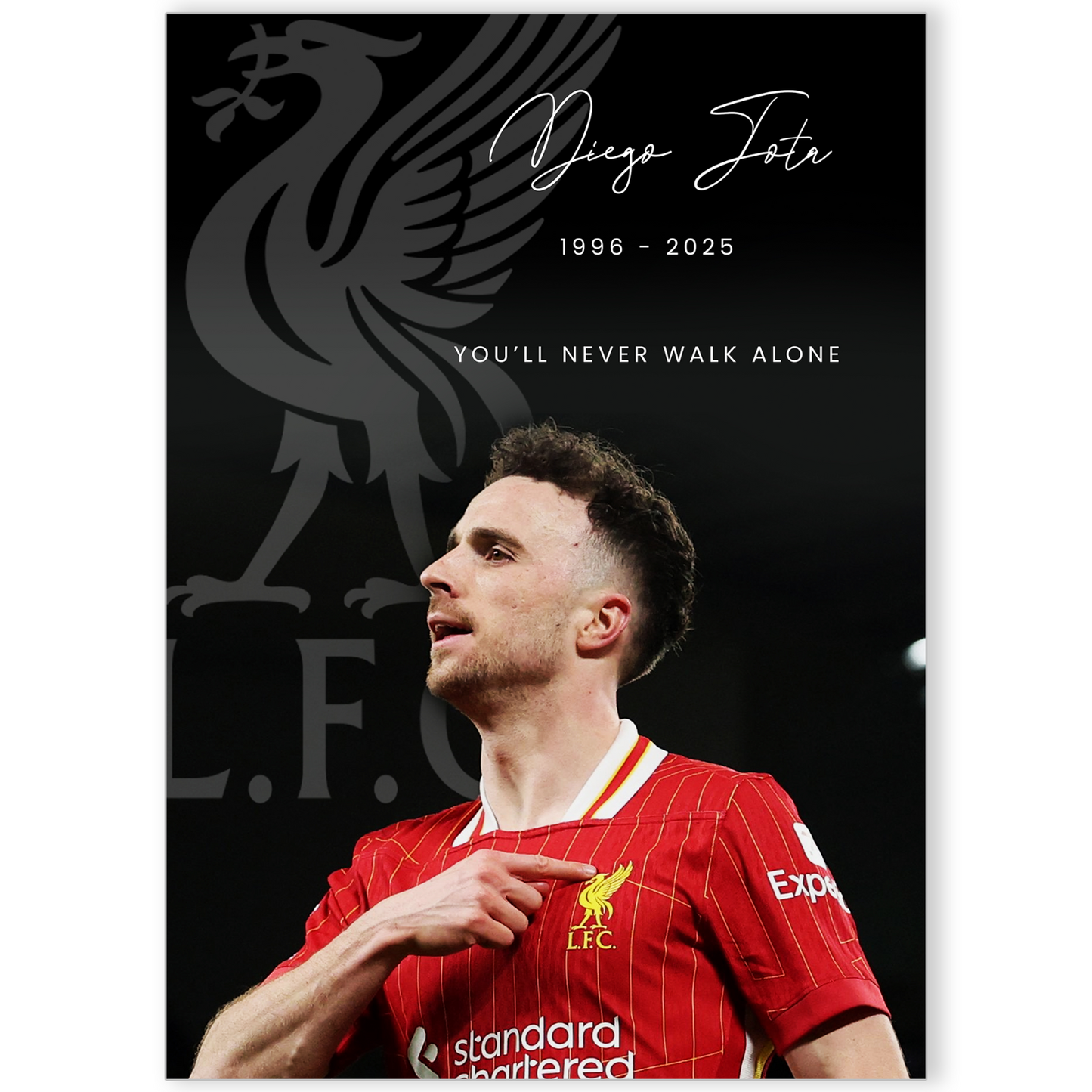 DIOGO JOTA POSTER LIVERPOOL PORTUGAL STAR FOOTBALL POSTER JOTA POSTER PRINT
