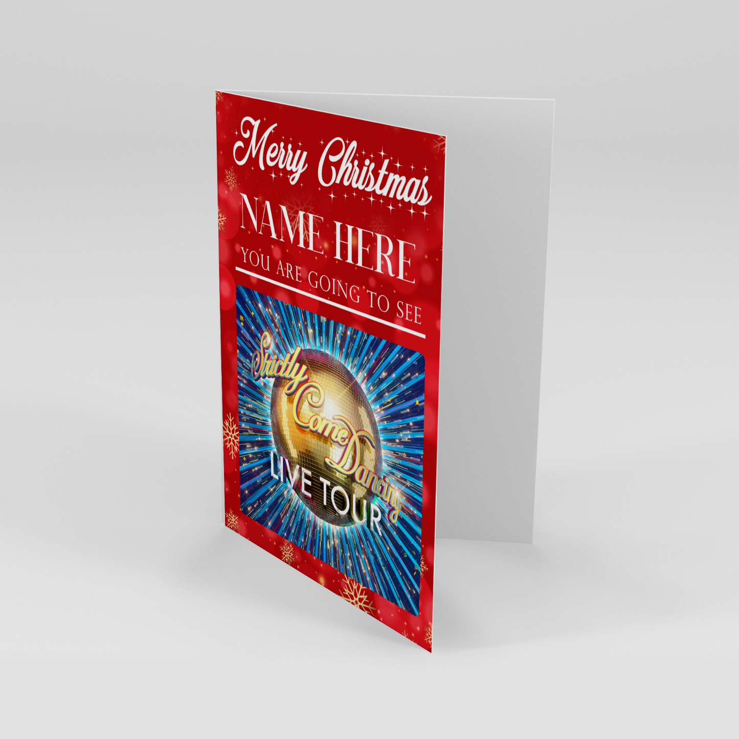 You Are Going to See STRICTLY THE LIVE TOUR Christmas Card Personalised Any Name