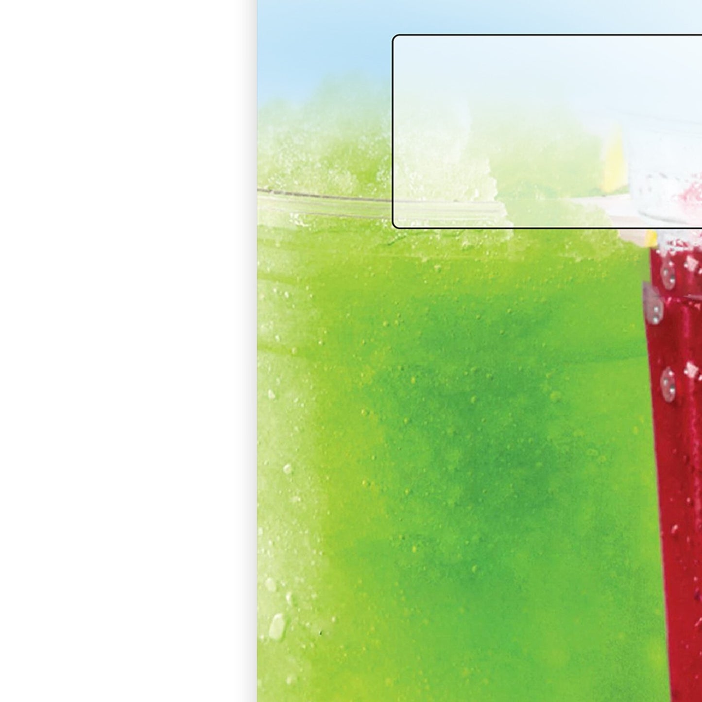 Ice Slush Sold Here Outdoor Poster Sign Print Window Advertisement Display Print