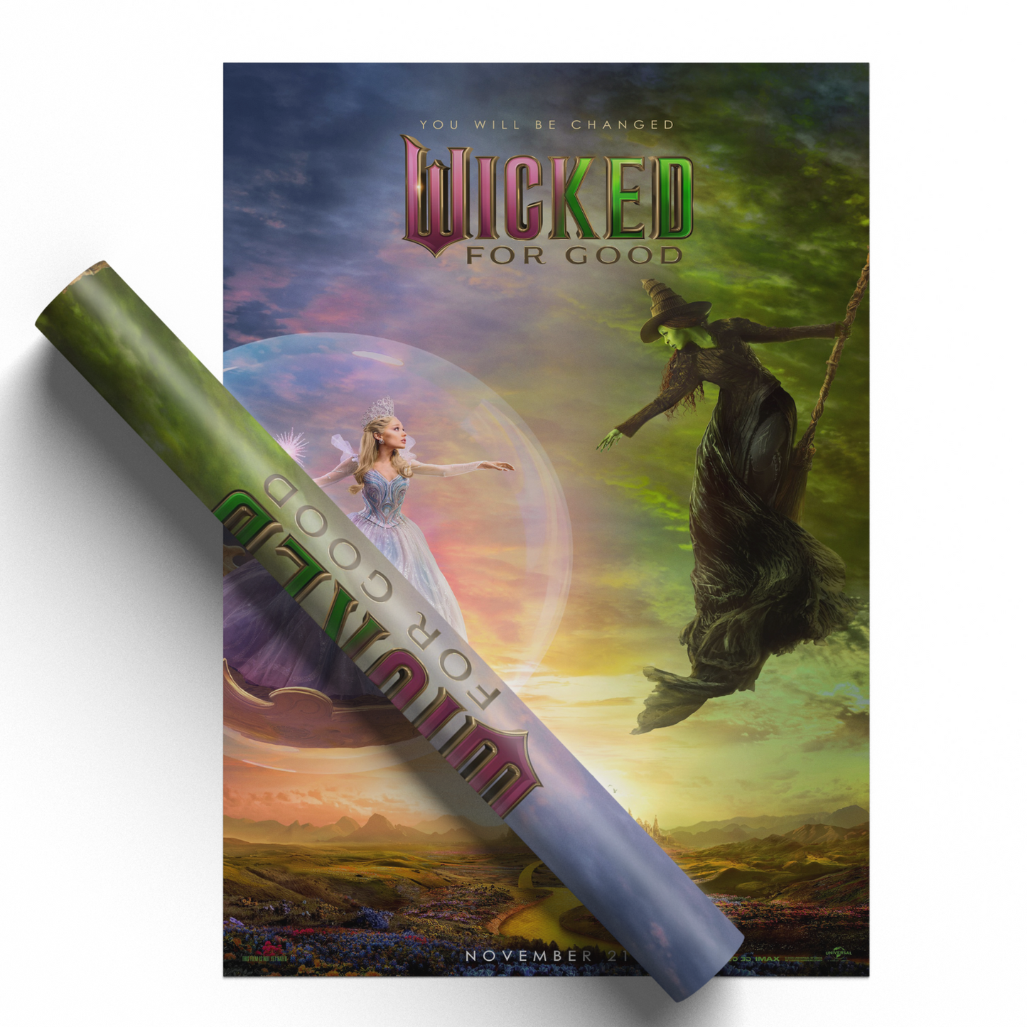 Wicked For Good Movie Poster For Wicked Fans Teaser Movie Poster A5 A4 A3