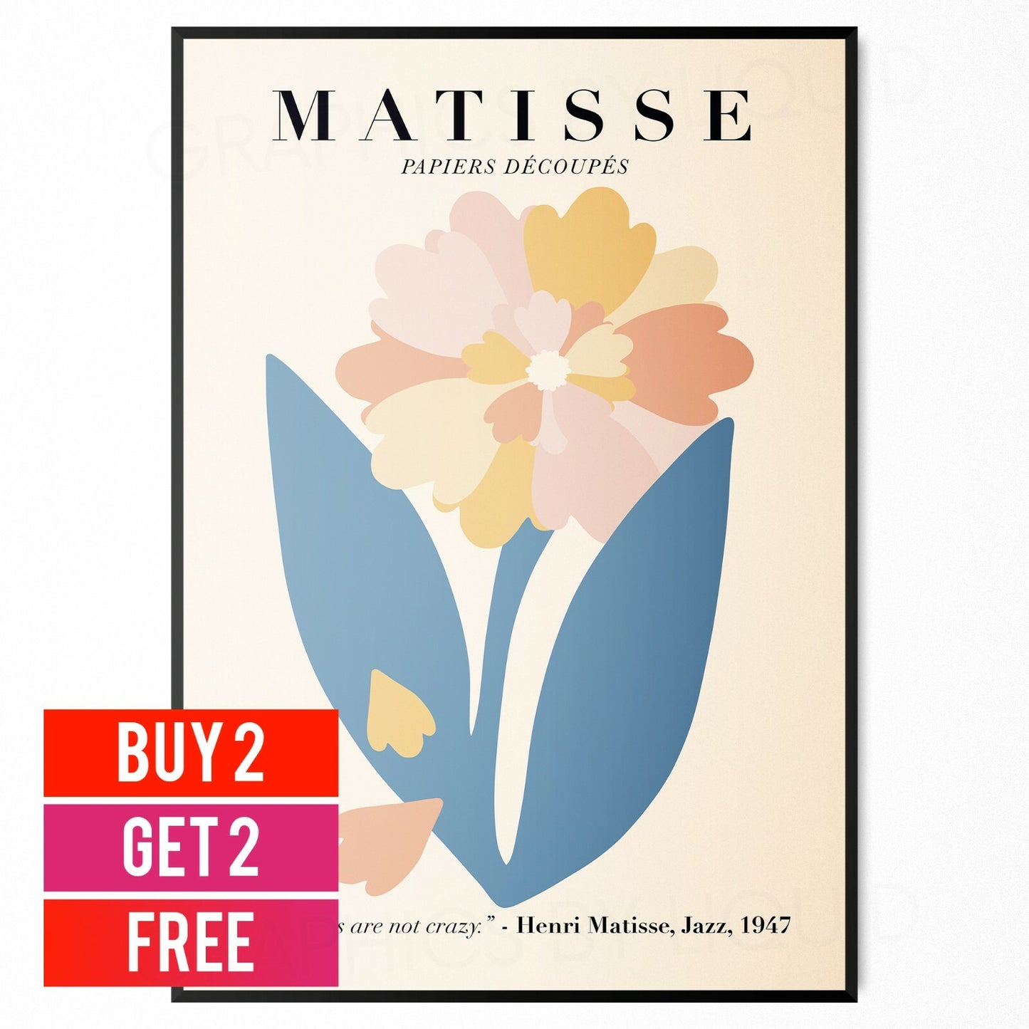 Matisse And Dufy Artist Artwork Abstract Paintings POSTER PRINT | A5 A4 A3 |
