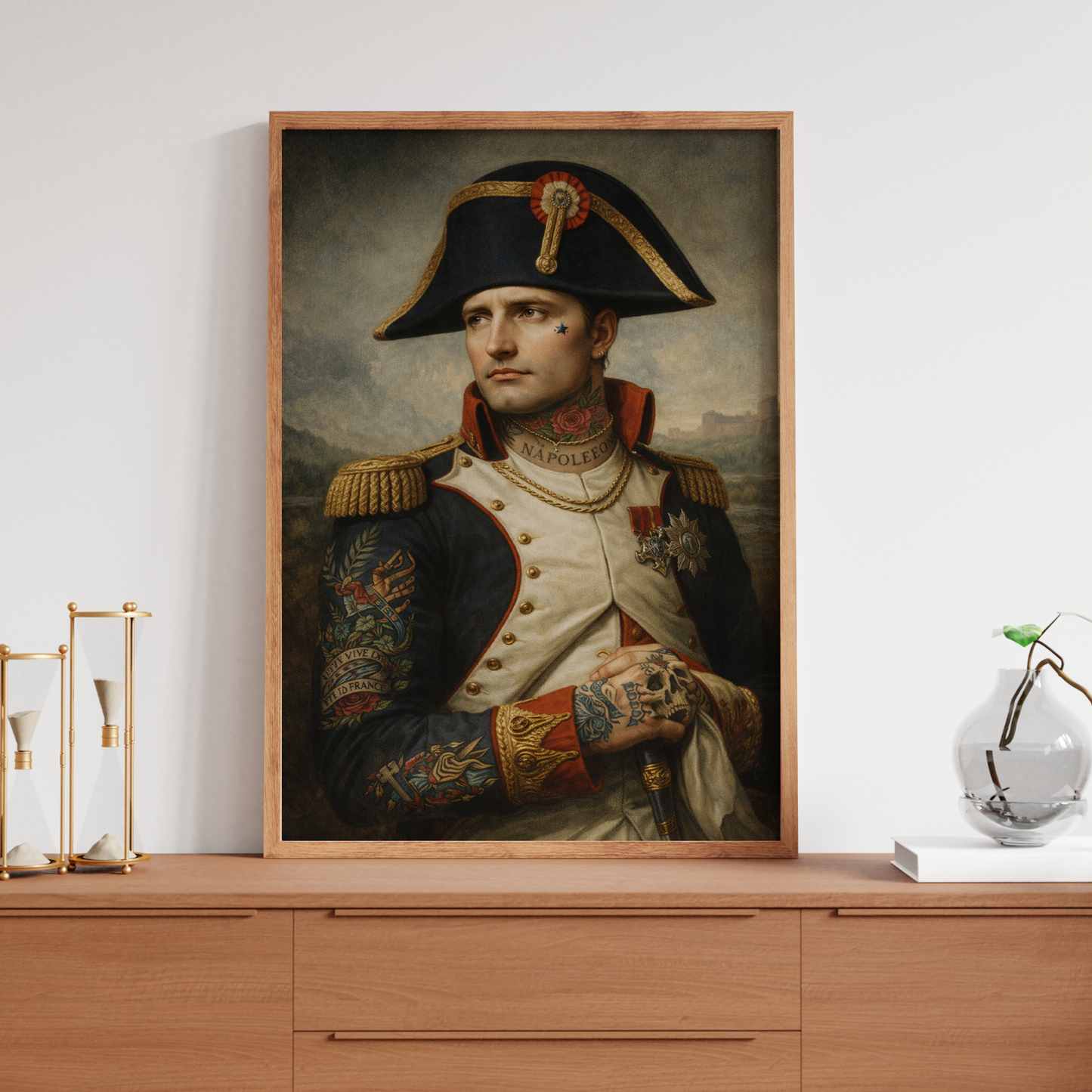 Napoleon Bonaparte Poster Punk Gothic Tattoo Shop Wall Art Home Decor Print
