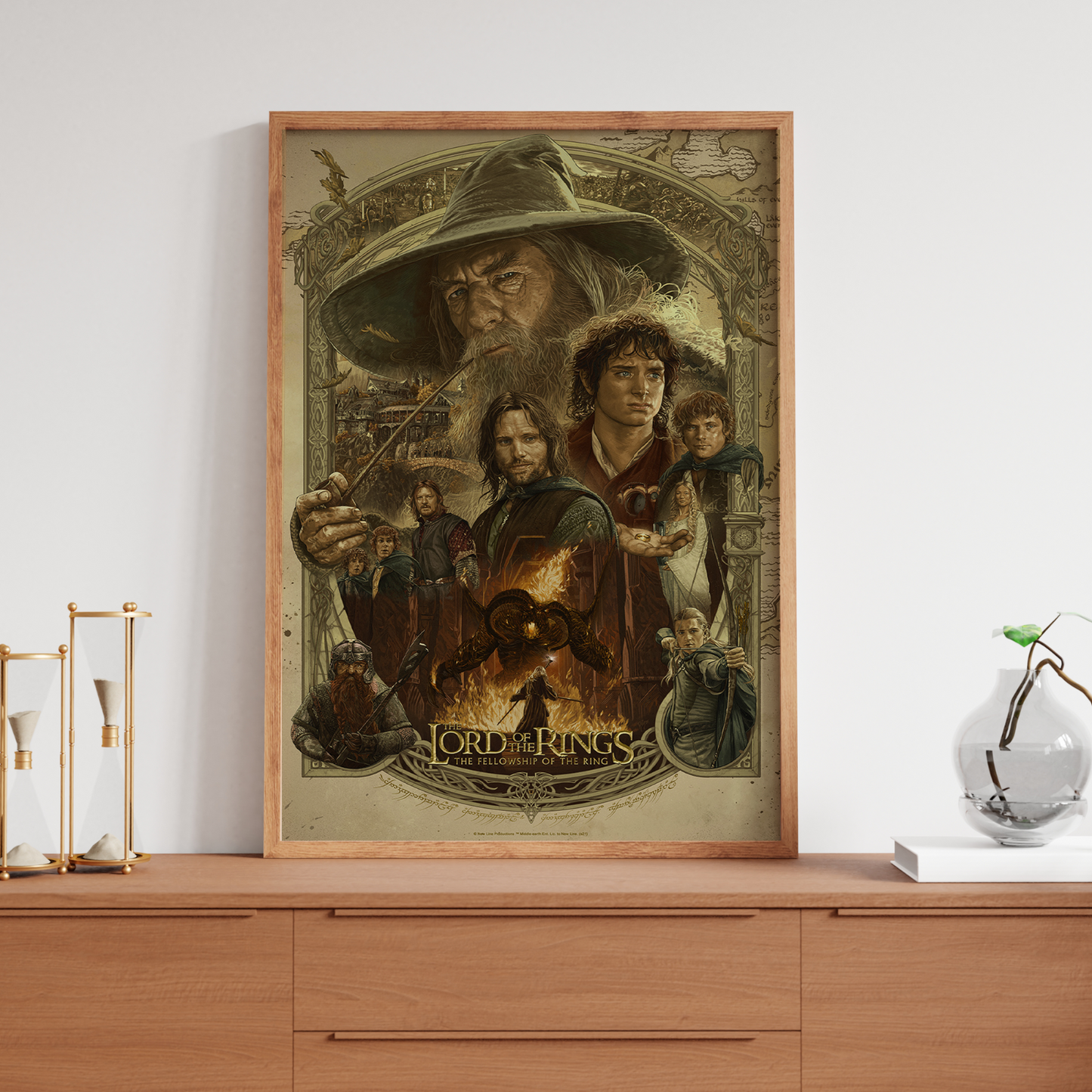 Lord of the Rings Movie Poster Classic Film Wall Art Bedroom Home Cinema Decor
