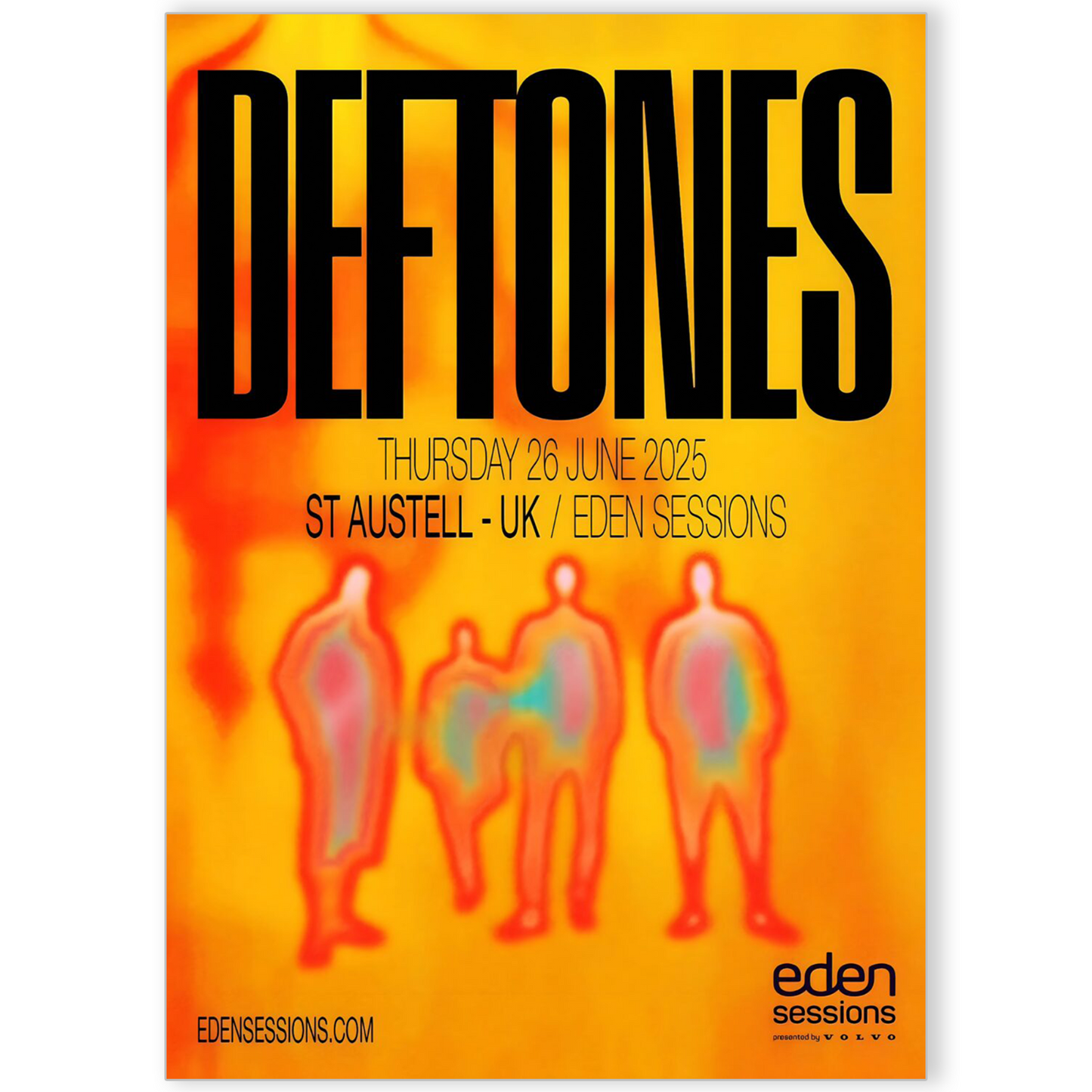 Deftones Poster Tour UK Tour 26 June 2025 Poster Deftones Fans Music Metal Band