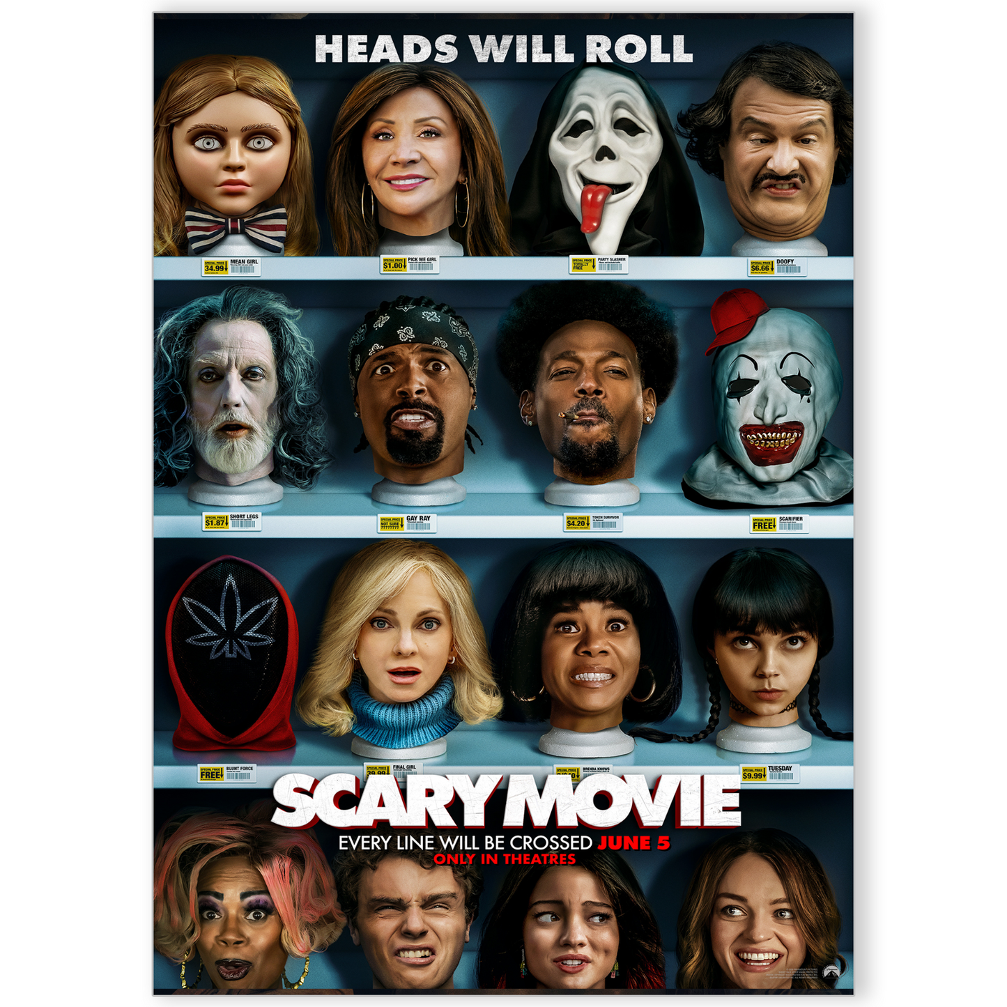 Scary Movie 6 Movie Official Poster Horror Comedy Film Home Cinema Decor A5-A3