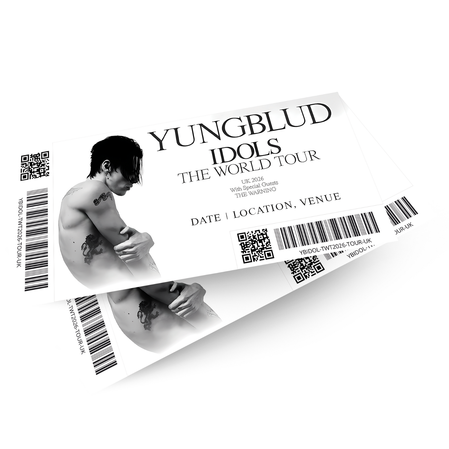 Yungblud Idols Tour Ticket UK 2026 For Yungblud Fans Gift Ticket Idols Tour