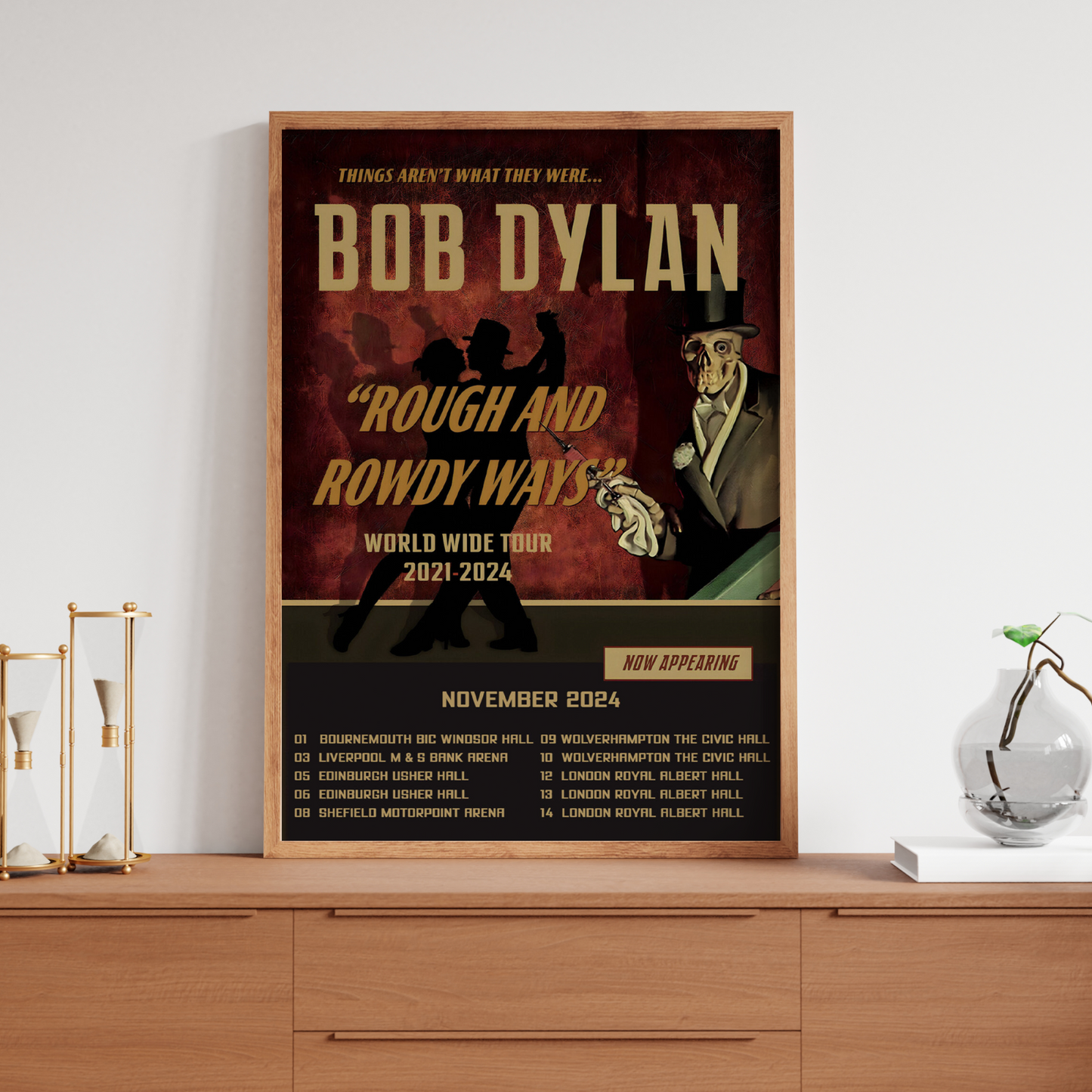 Bob Dylan Rough And Rowdy Ways Concert Poster For Bob Dylan Fans A5 A4 A3