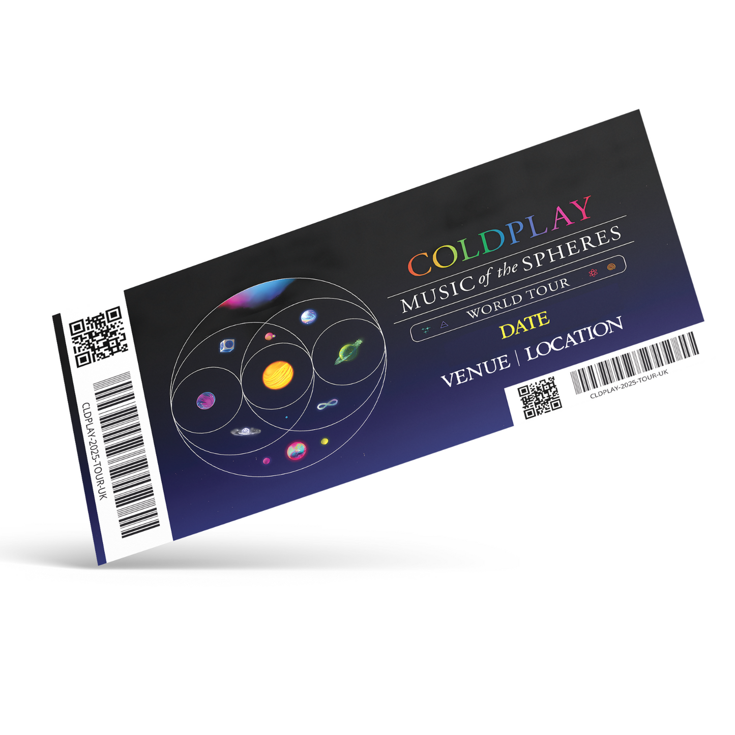 Coldplay Music Of The Spheres Tick Tour Gift Tick Souvenir For Coldplay Fan