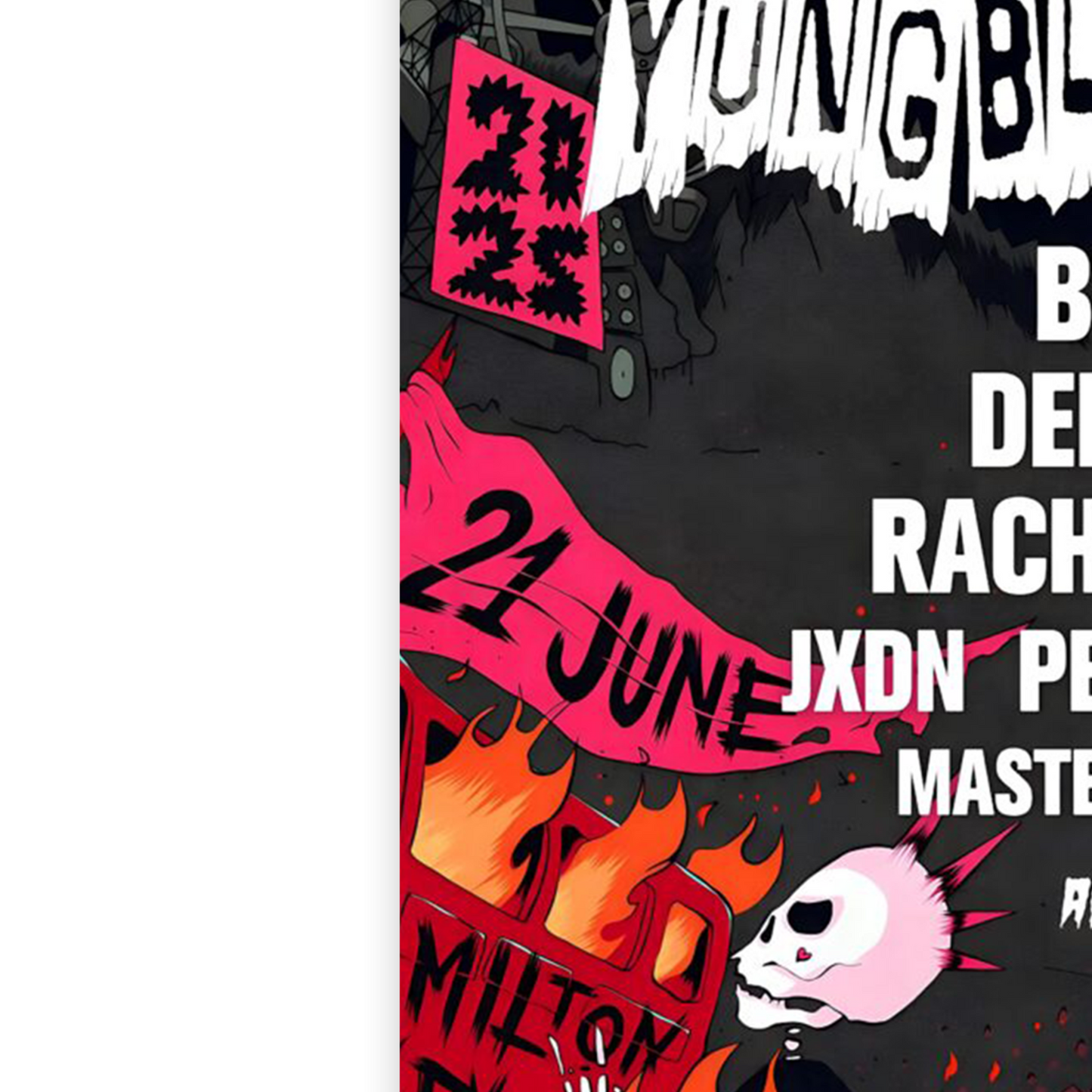 Bludfest Festival 2025 Poster Music Poster Line-Up For Music Fans Print A5 A4 A3