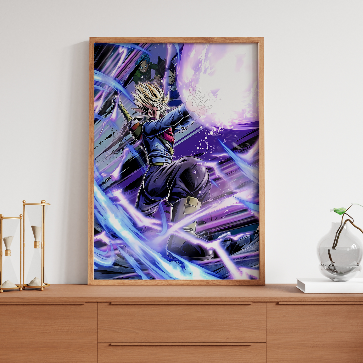 Dragon Ball z Trunks Print Manga Japanese Wall Art Super Saiyan Poster