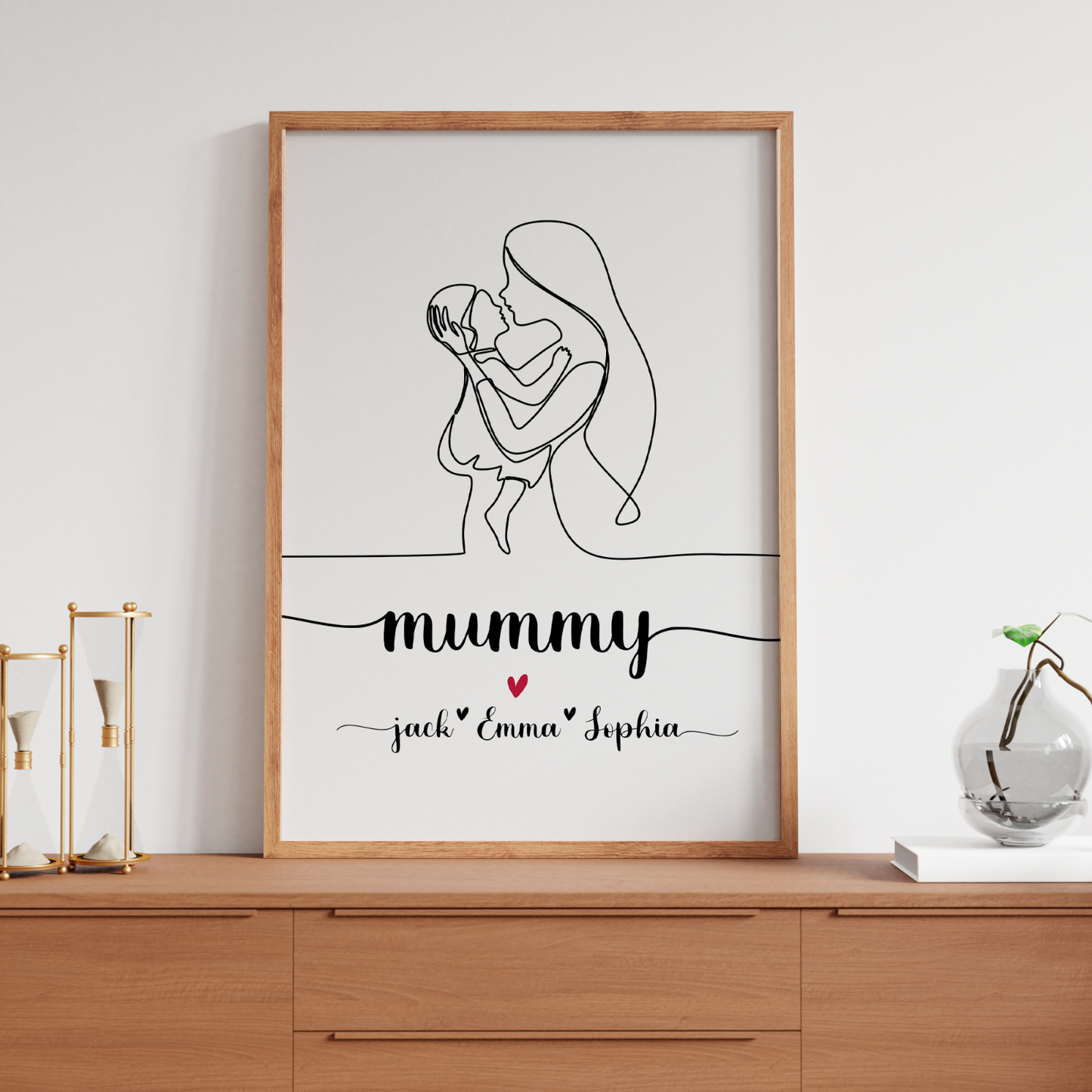 Mothers Day Print First Mothers Day Personalised Gift Poster Print A5-A1