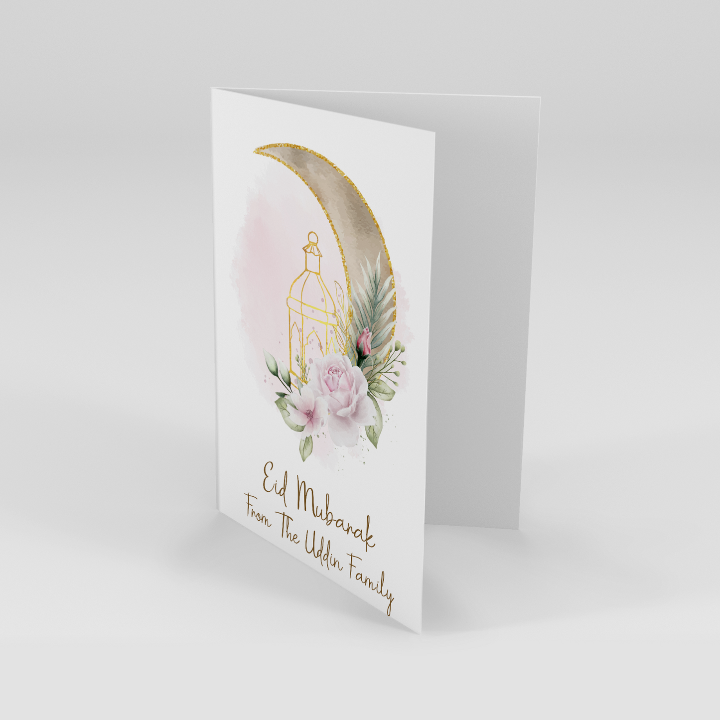 Eid Mubarak Greeting Card With Envelope Personalised Islamic Gift Family Friend