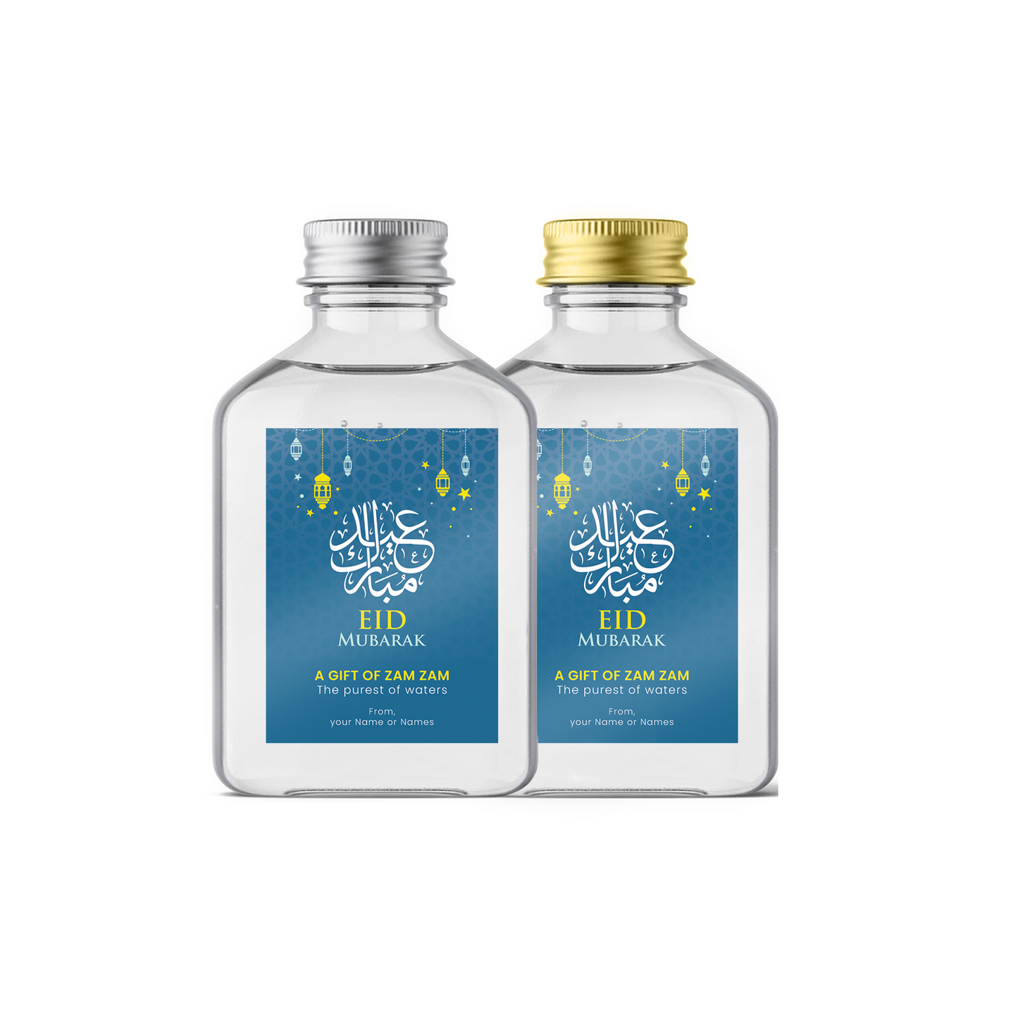 Eid Mubarak Stickers Zam Zam Water Bottle Party Personalised Favour Labels
