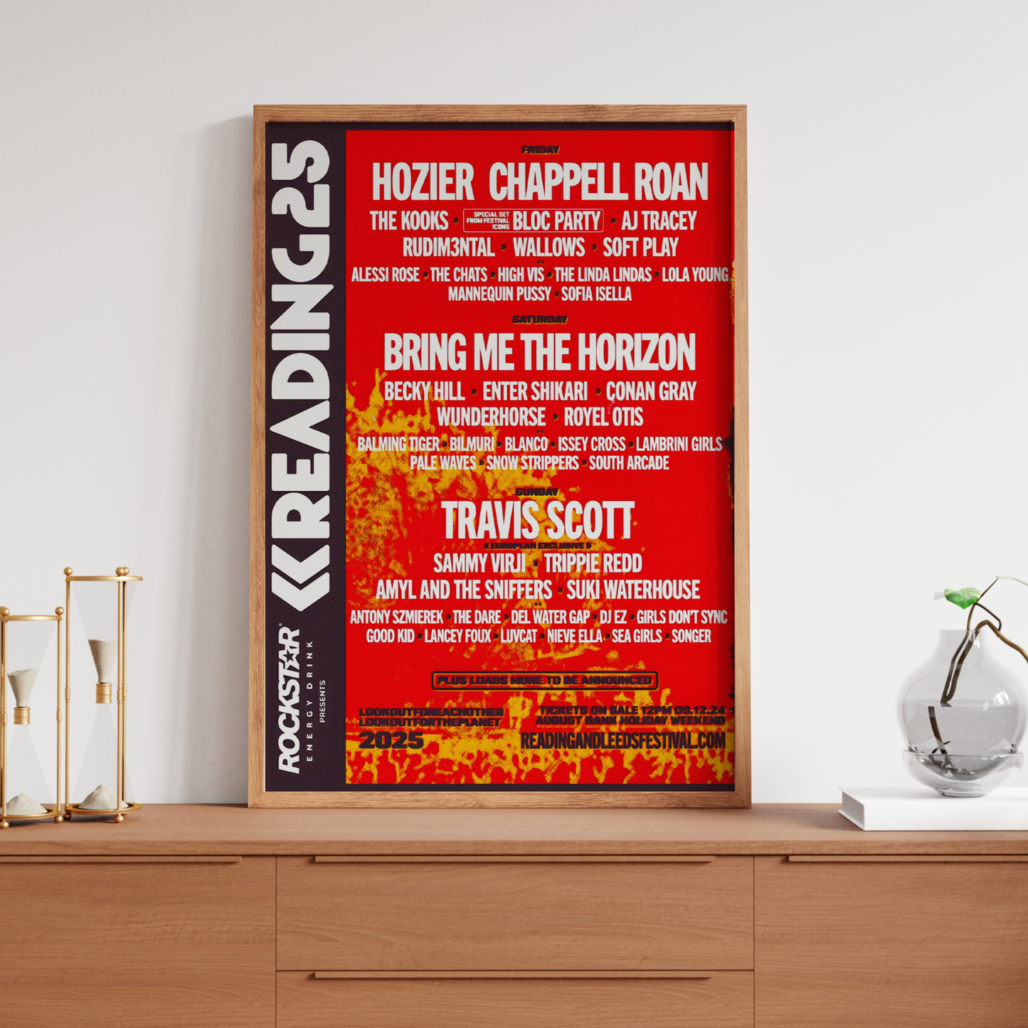 Reading Leeds Festival Poster 2025 Line Up Festival Music Print A5-A3 For Fans
