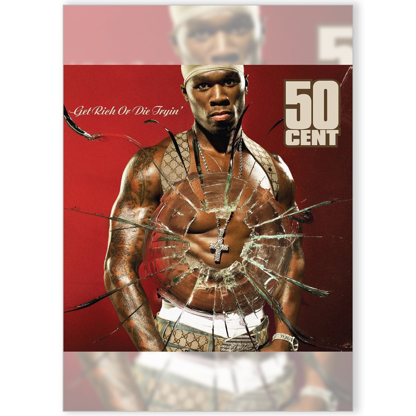 50 Cent Get Rich or Die Tryin' Music Classic Album Poster | A5 A4 A3 |