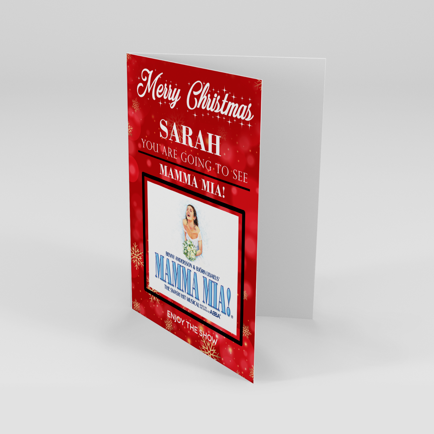 YOU'RE GOING TO SEE MAMMA MIA THE MUSICAL Personalised Christmas Gift Card
