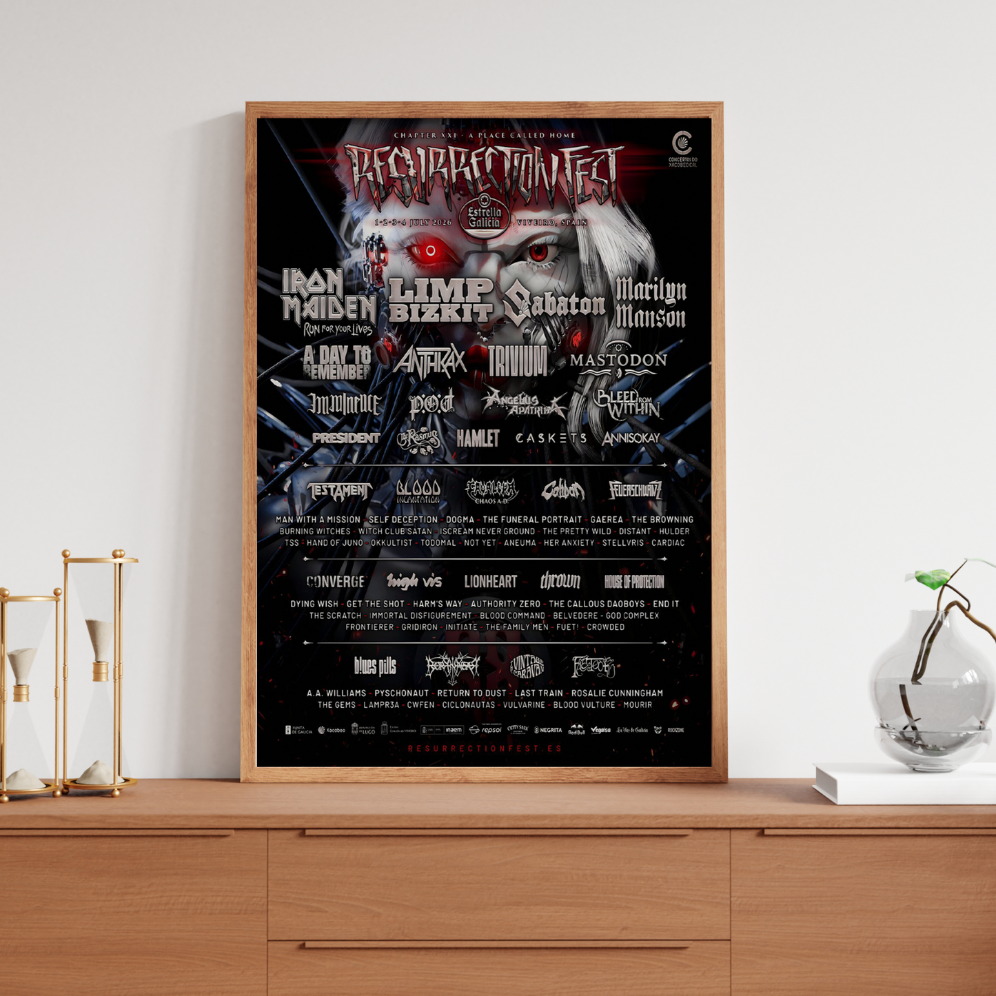 Resurrection Festival 2026 Music Line-up For Music Poster A5-A3 Concert Rock