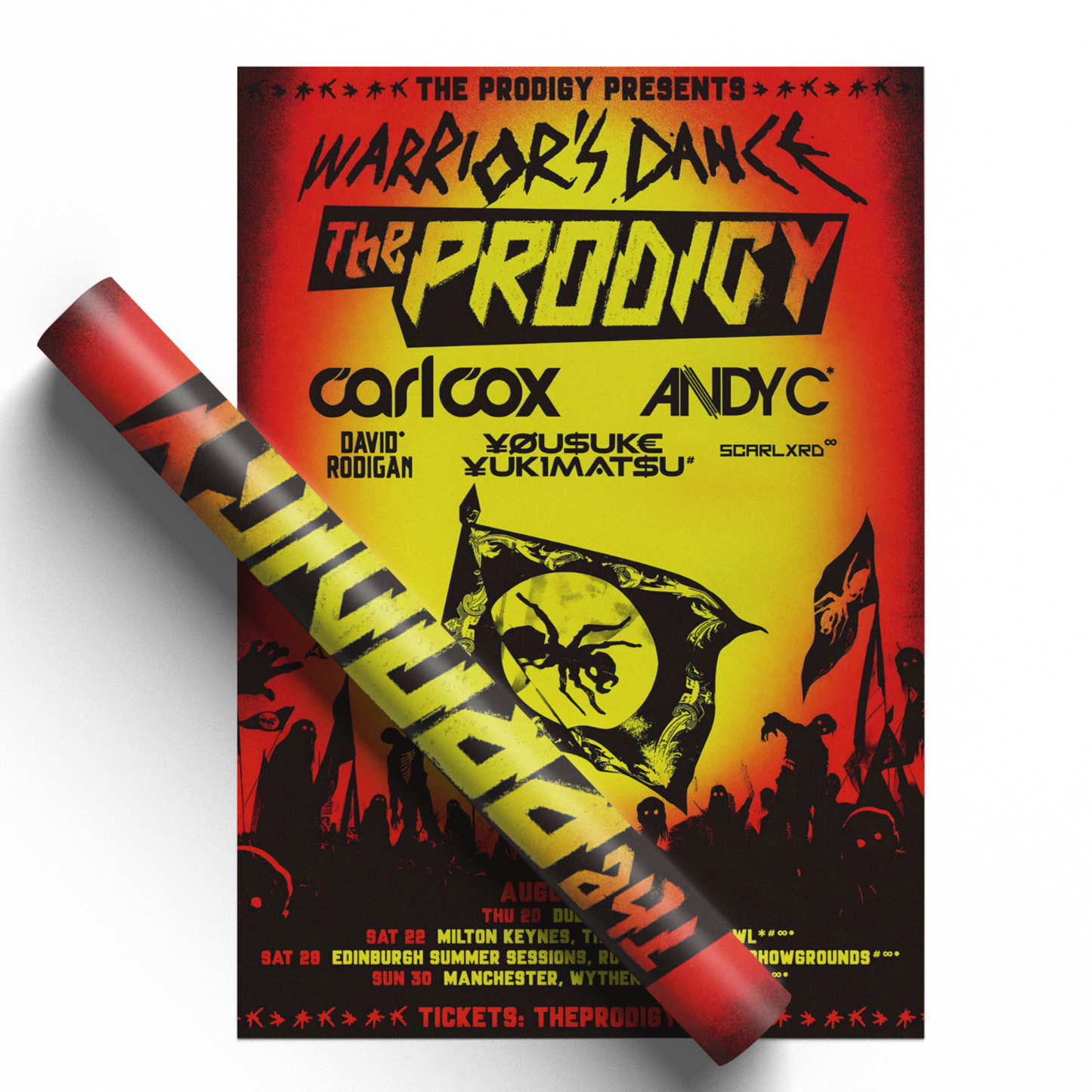 The Prodigy Poster UK Tour 2026 Poster For The Prodigy Fans Rock Poster A5-A3