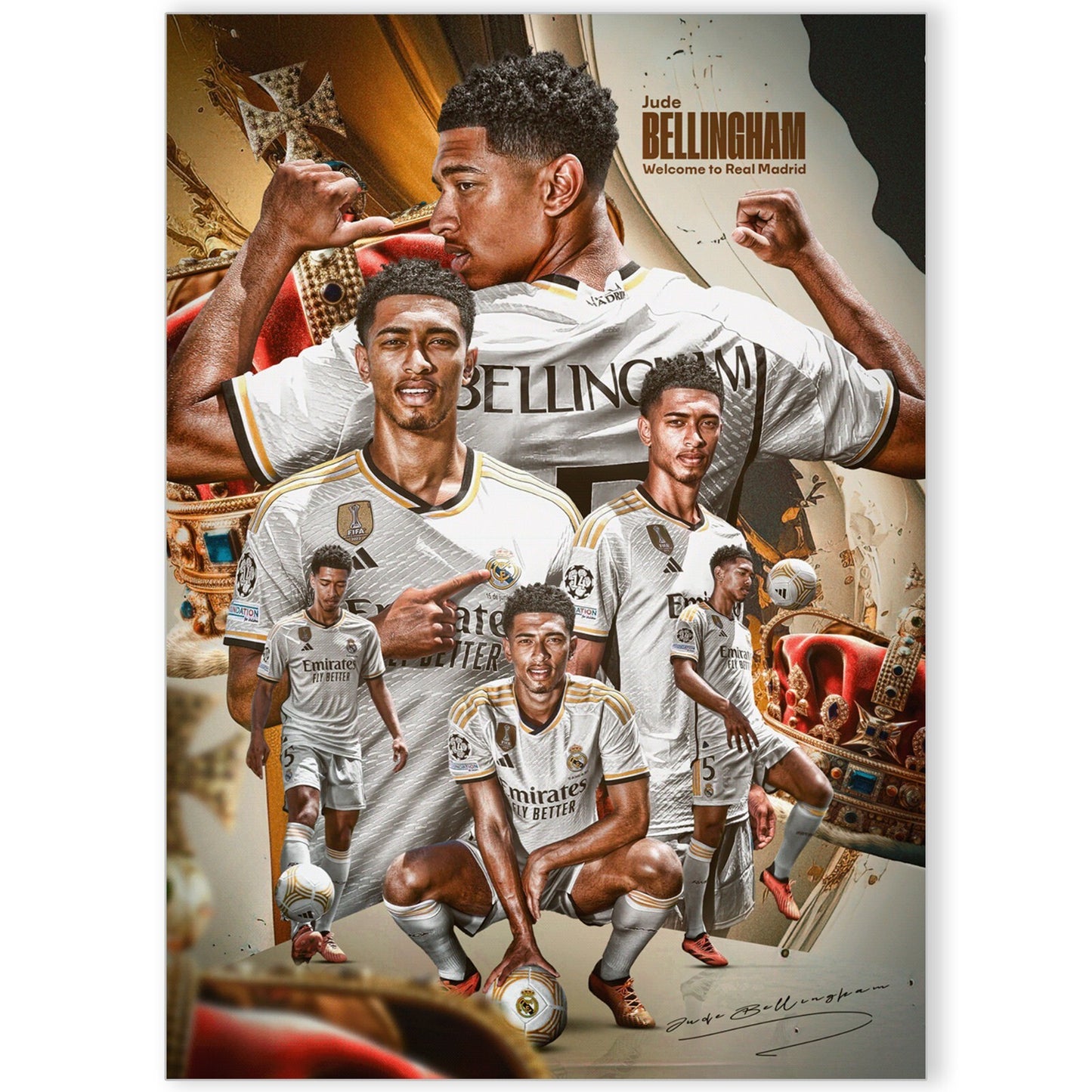 Jude Bellingham Football Sports Star Poster BUY 2 GET ANY 2 FREE