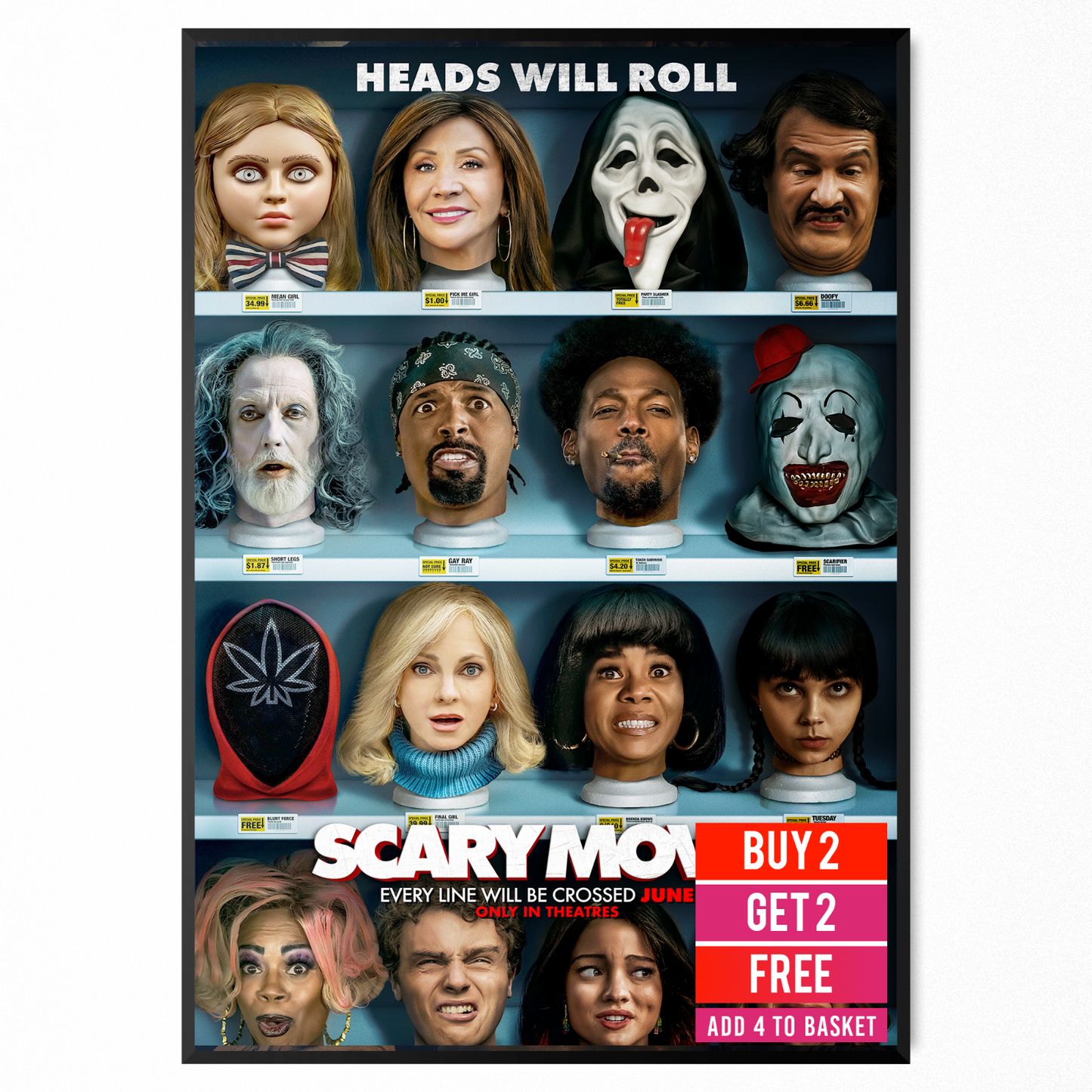 Scary Movie 6 Movie Official Poster Horror Comedy Film Home Cinema Decor A5-A3