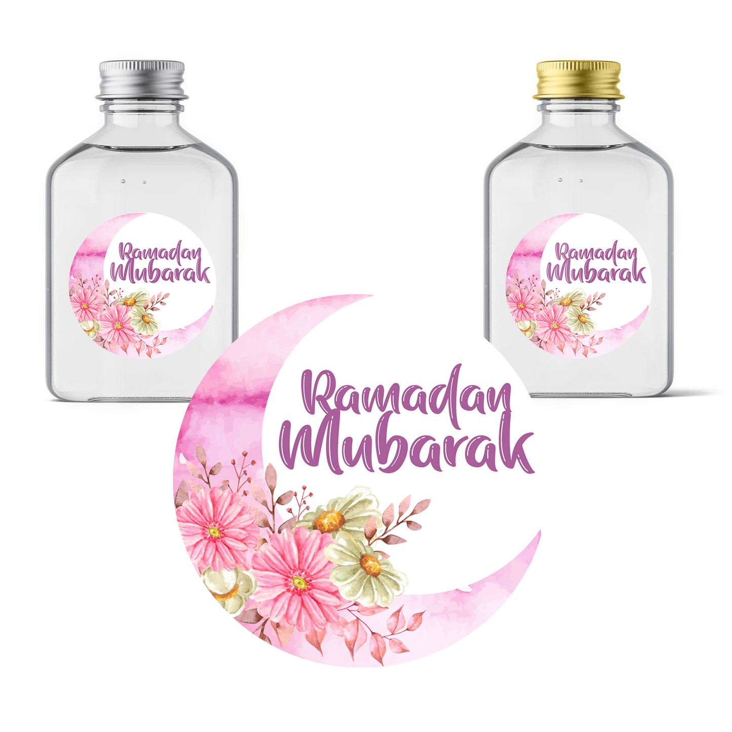Ramadan Water Stickers, Water Bottles, Islamic, ZamZam, Ramadan Gift Sticker