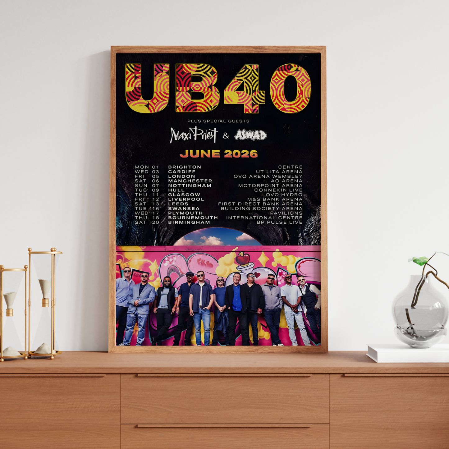 UB40 Poster 2026 UK Tour 2026 Concert Poster For UB40s Fans Concert A5 A4 A3