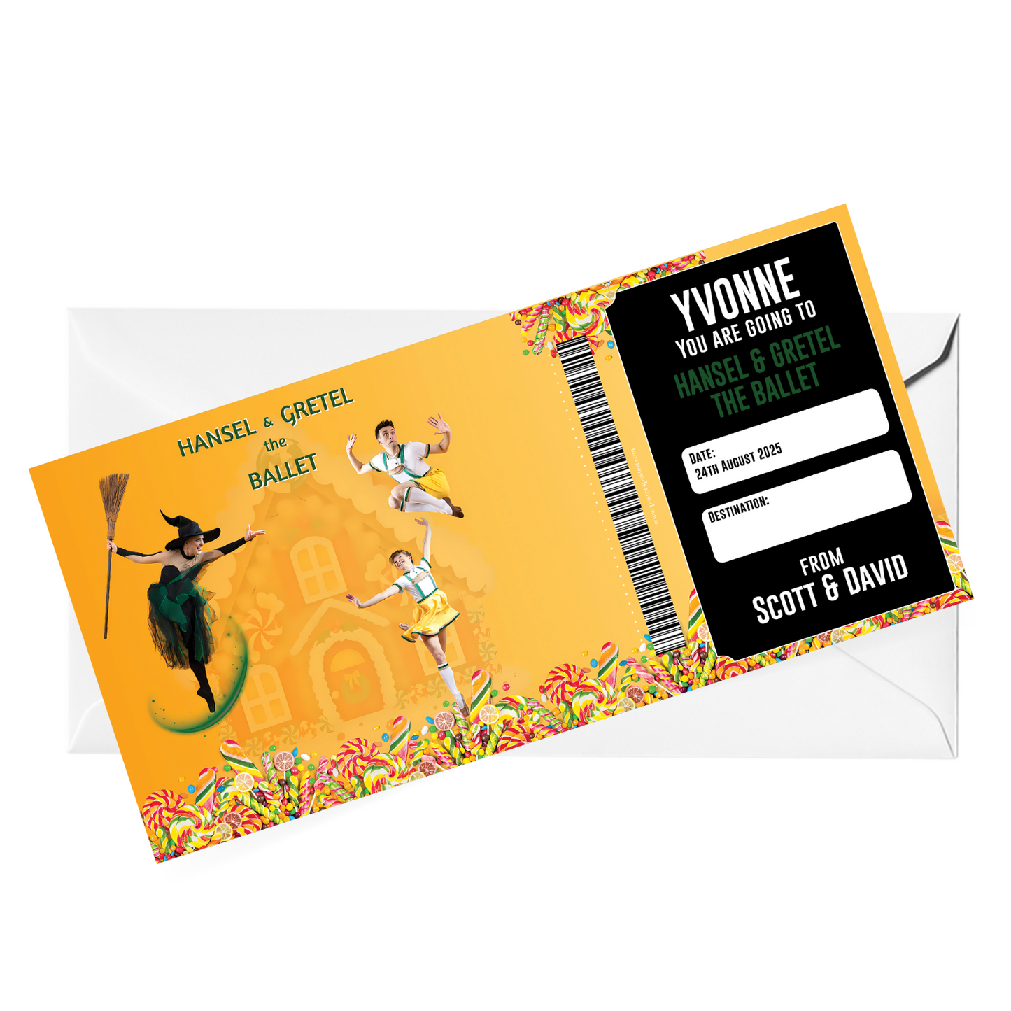 Hansel And Gretel The Ballet Theatre Ticket Personalised Musical Gift Surprise