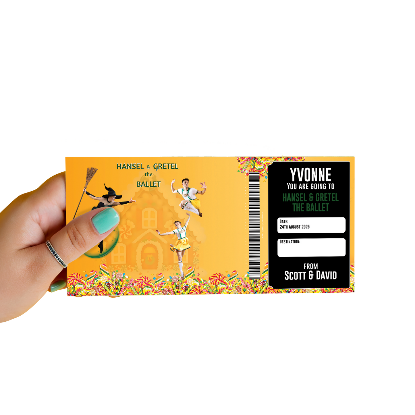 Hansel And Gretel The Ballet Theatre Ticket Personalised Musical Gift Surprise