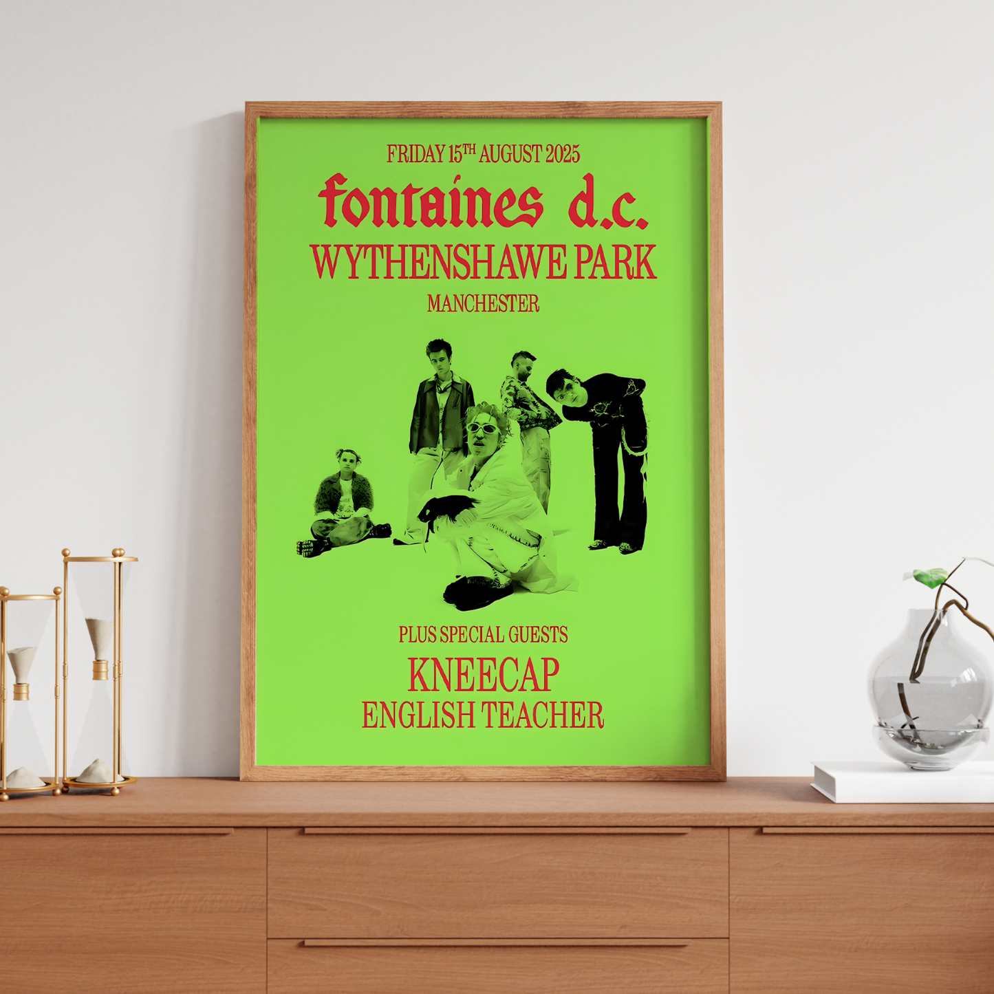 Fontaines D.C. Poster Concert Print 15th August For Fontaines Rock Fans A5-A3