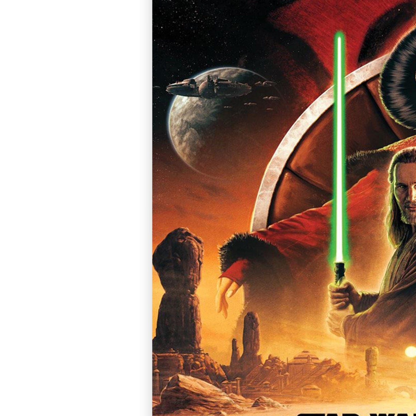 Star Wars The Phantom Menace 25th Anniversary 2024 Poster A5-A3 Star Wars Movie