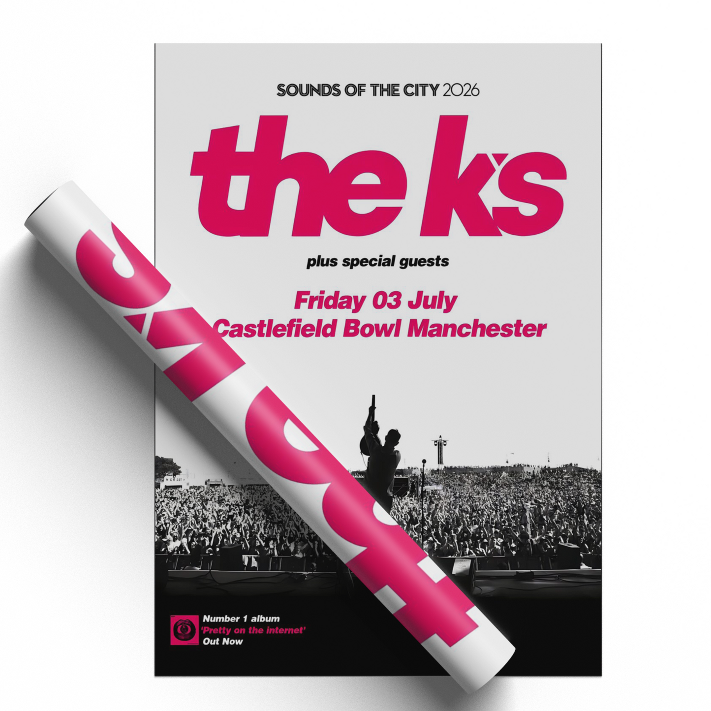 The K's Pretty On The Internet UK Concert Poster 2026 3rd July For K's Fans