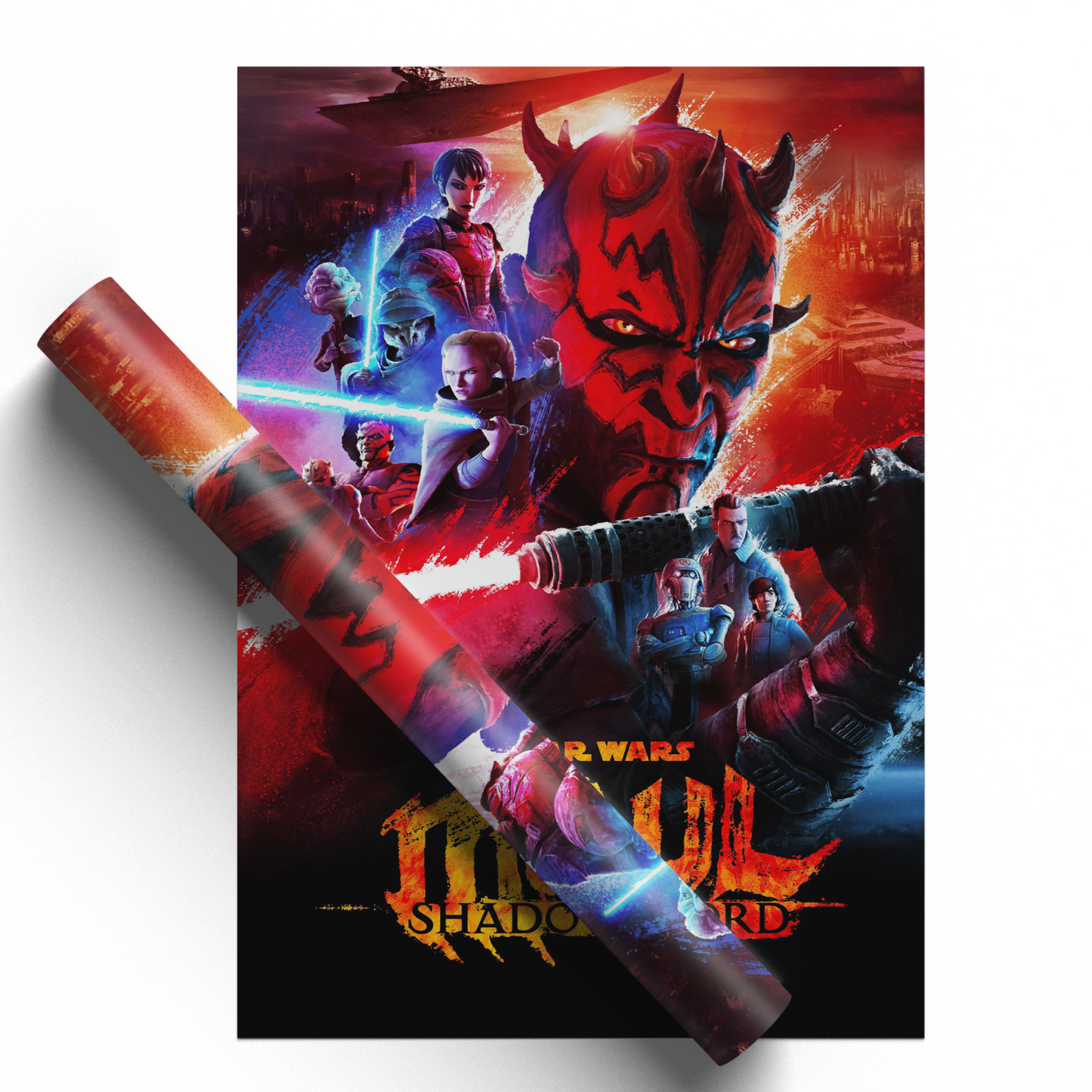 Star Wars Maul Shadow Lord TV Series Poster Print Bedroom Wall Decor A5-A3