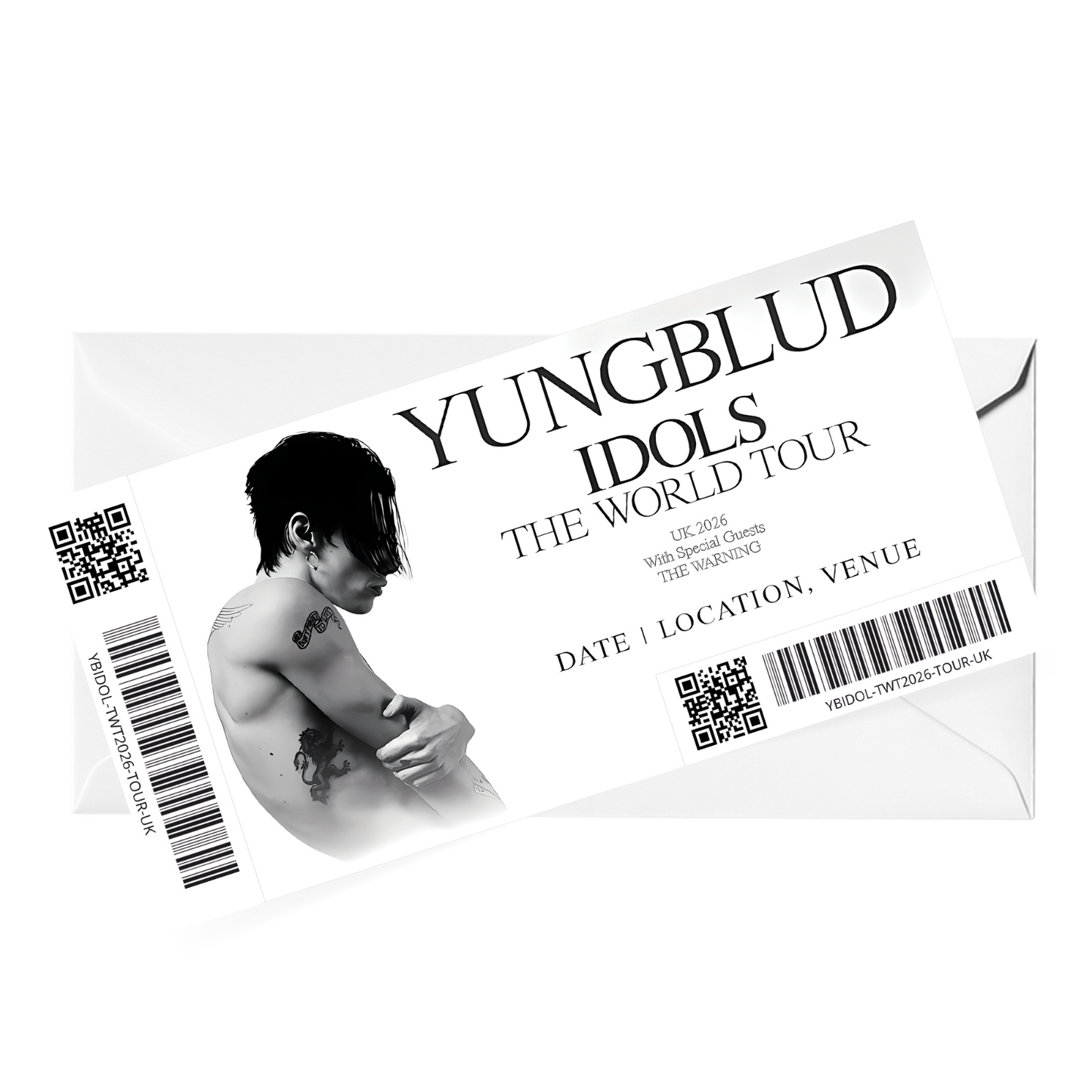 Yungblud Idols Tour Ticket UK 2026 For Yungblud Fans Gift Ticket Idols Tour