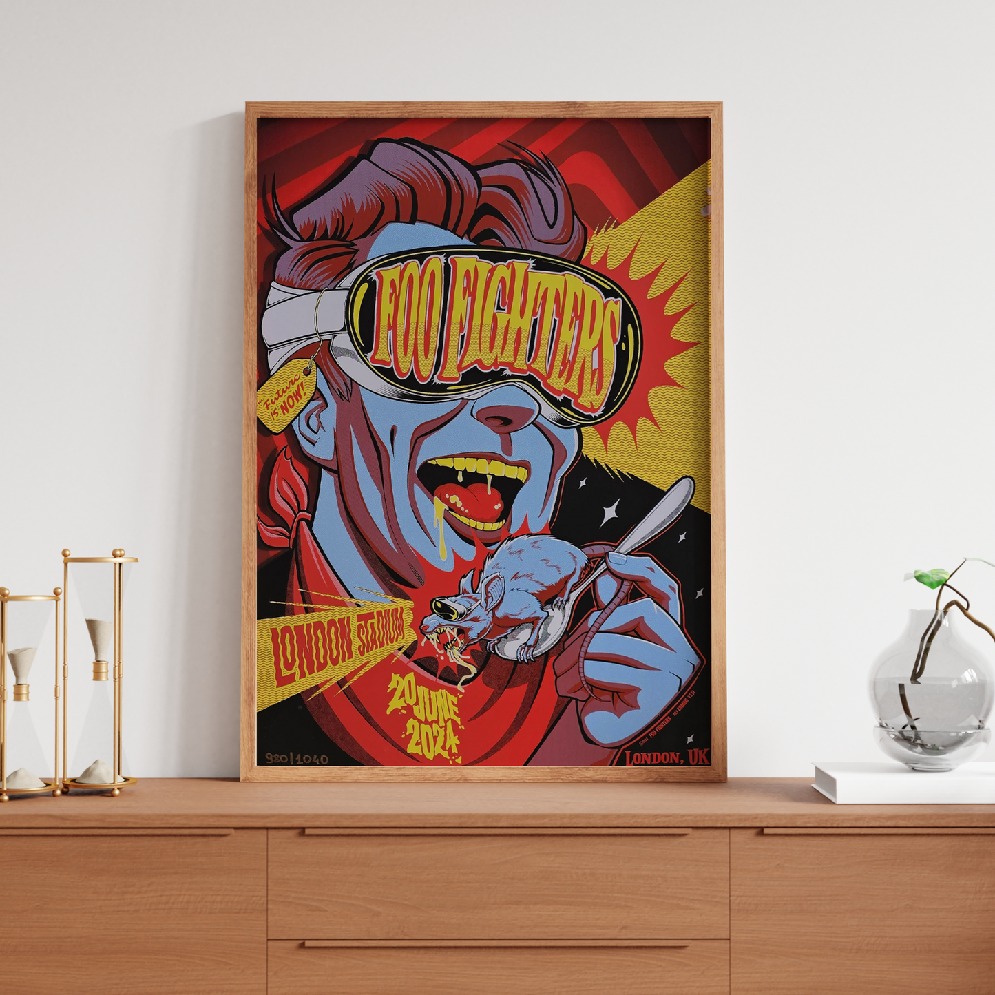Foo Fighters Poster Concert 20th June London Stadium For Foo Fighter Fan A5-A3