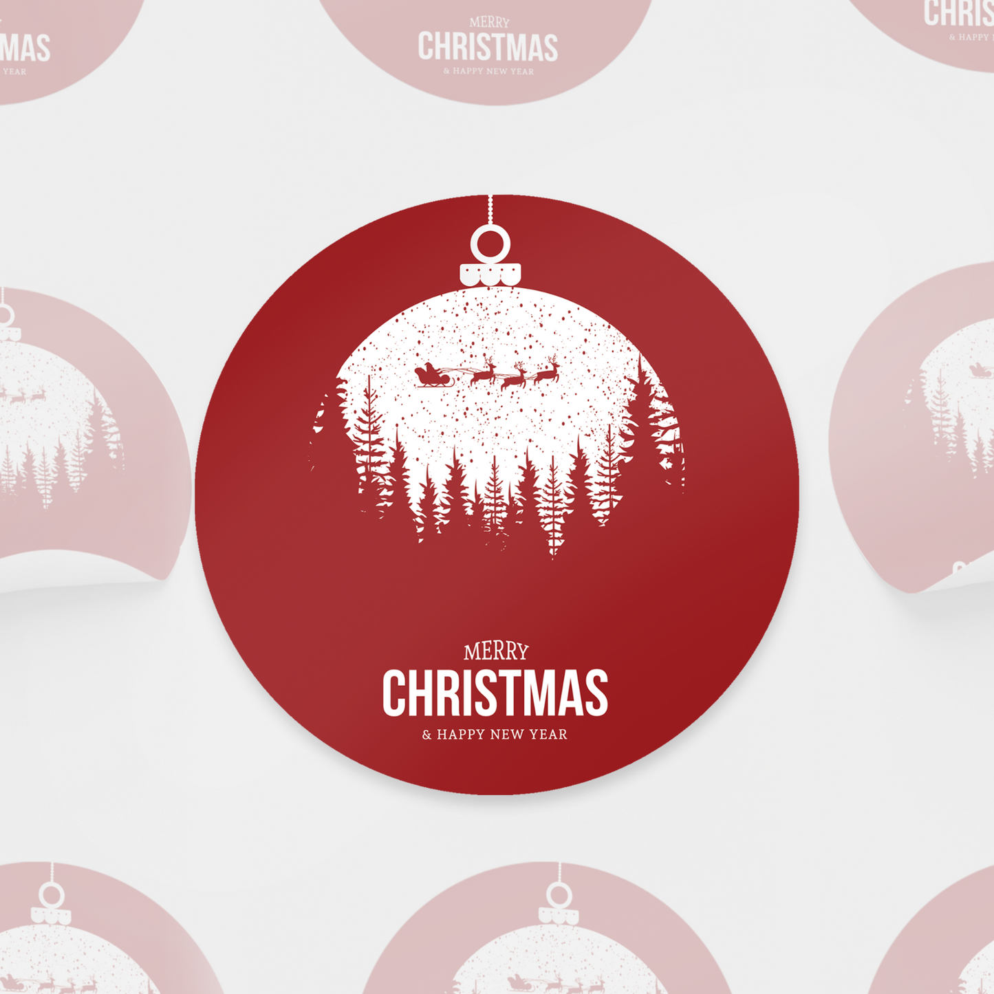 Christmas Stickers Xmas Labels Merry Christmas Xmas Labels Gift Present Sticker