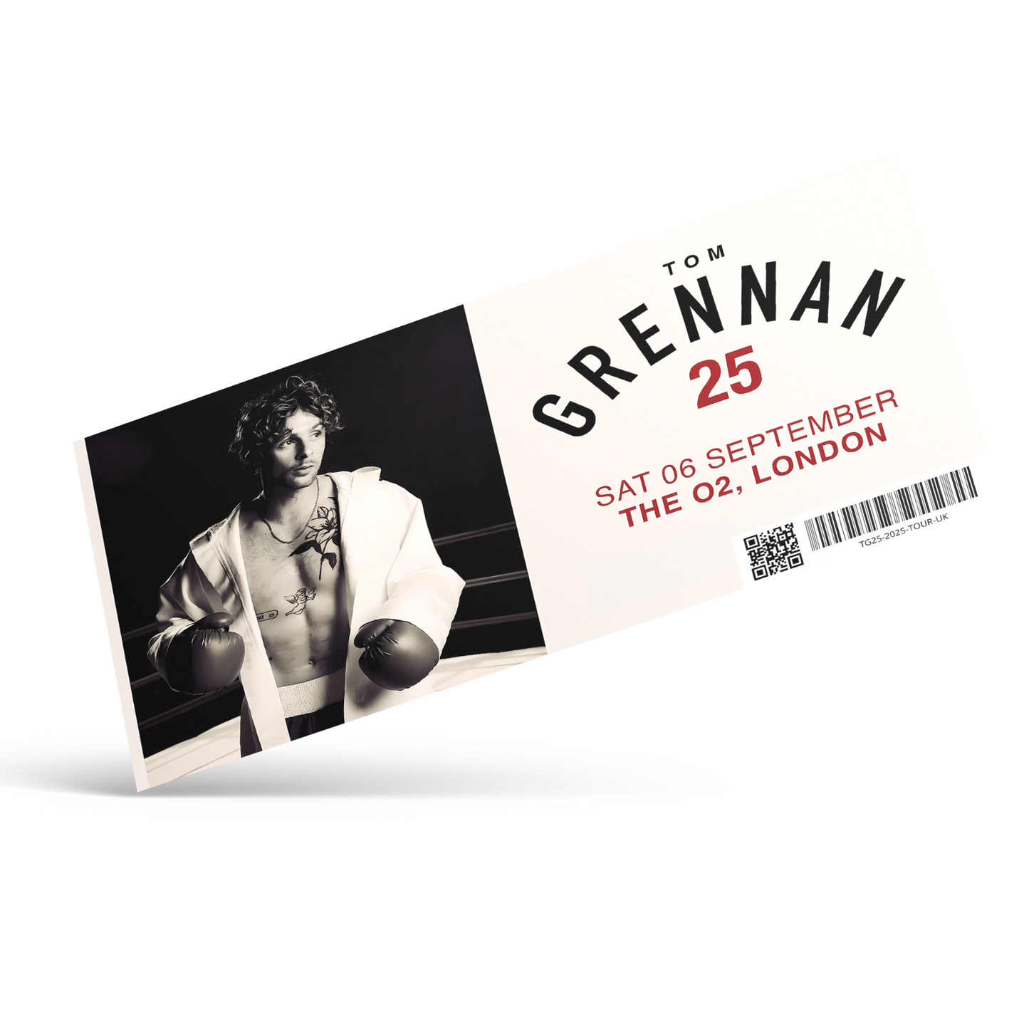 Tom Grennan Music Concert Tour Gift Ticke Keepsake Ticke 2025 GRENNAN '25