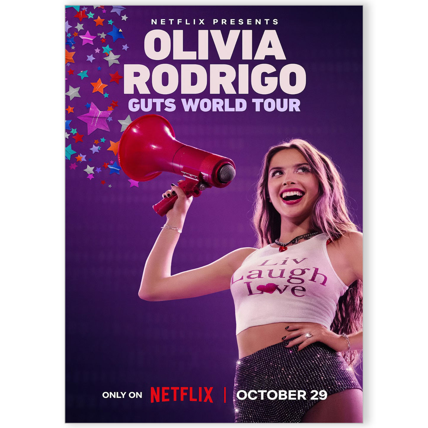 Olivia Rodrigo GUTS World Tour Movie Poster Music Olivia Rodrigo Fans A5-A3