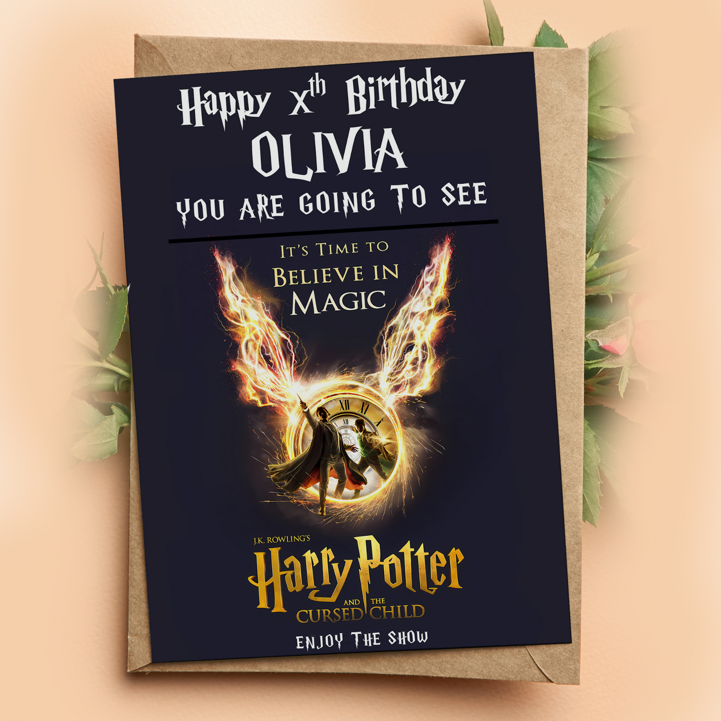 You're going to see HARRY POTTER AND THE CURSED CHILD Birthday Card Gift
