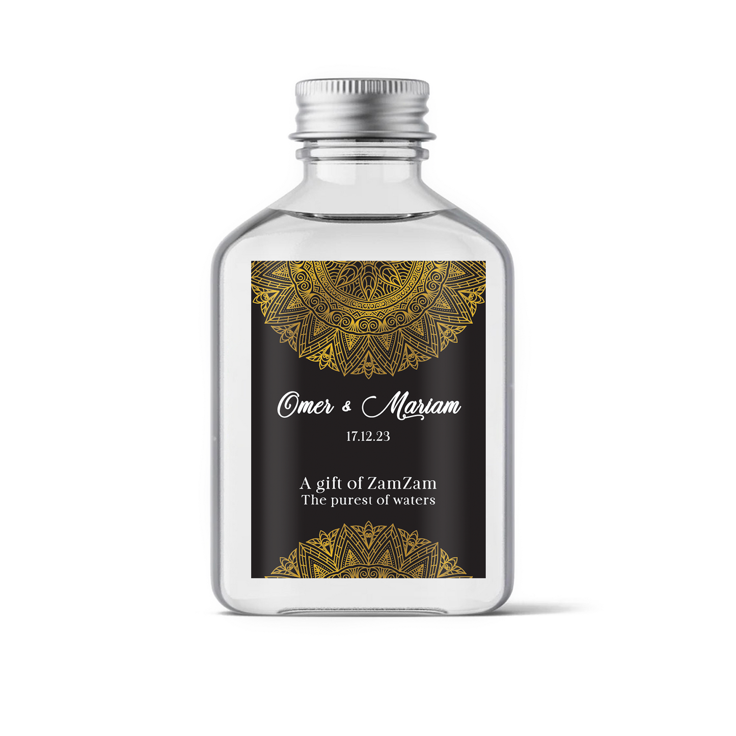 Zam Zam Water Bottles PERSONALISED Wedding LABELS ONLY Gift Sticker Favour