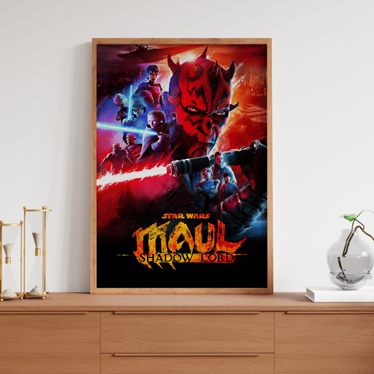 Star Wars Maul Shadow Lord TV Series Poster Print Bedroom Wall Decor A5-A3