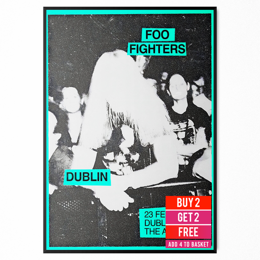 Foo Fighters Poster Concert Print 23th Feb Dublin The Academy Foo Fighters Fan