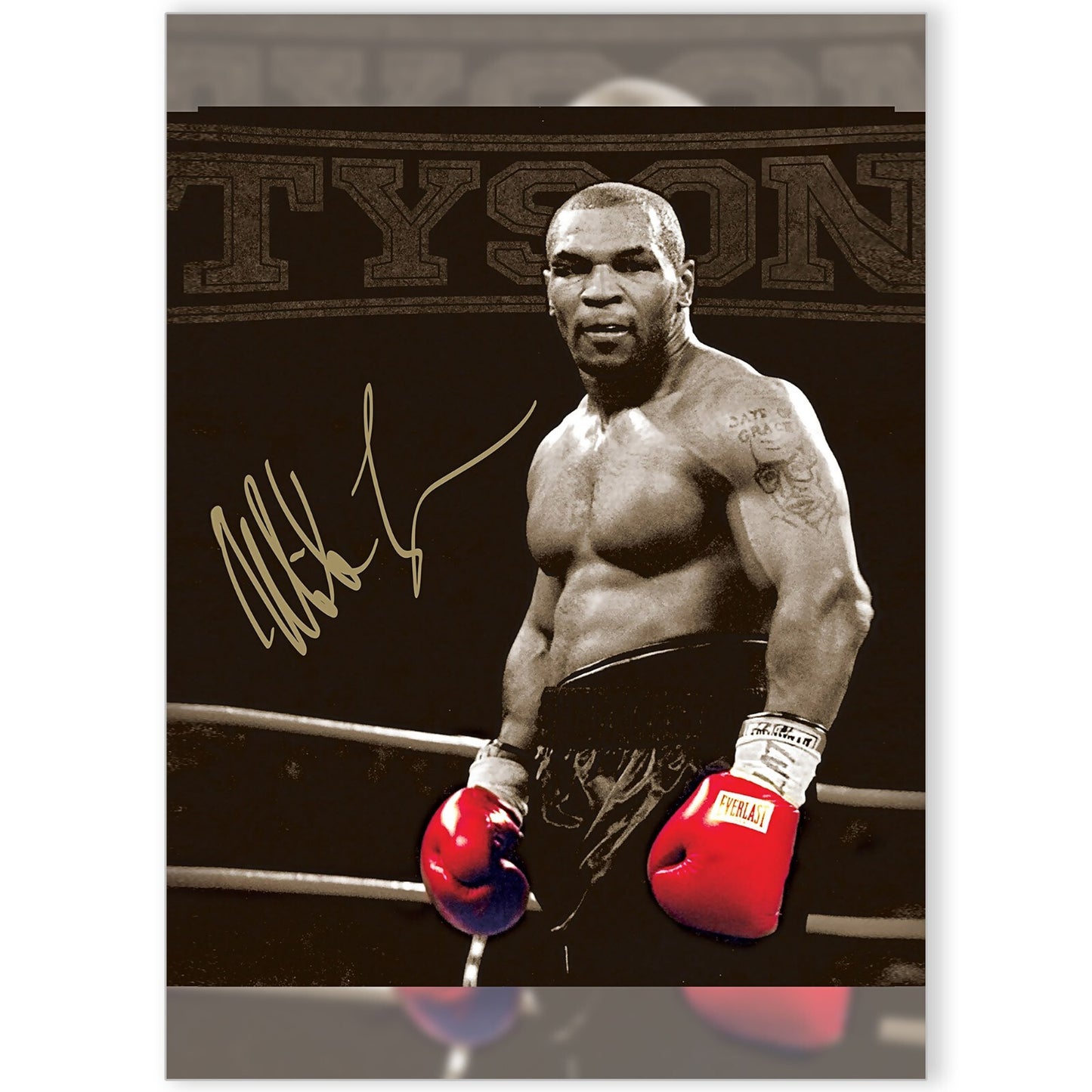 Mike Tyson Boxing Legend Signed Sports Wall Art Picture A4 Poster Print