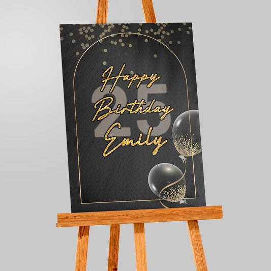 Birthday Party Sign Poster Personalised Welcome Sign Party Sign Decor A5-A3