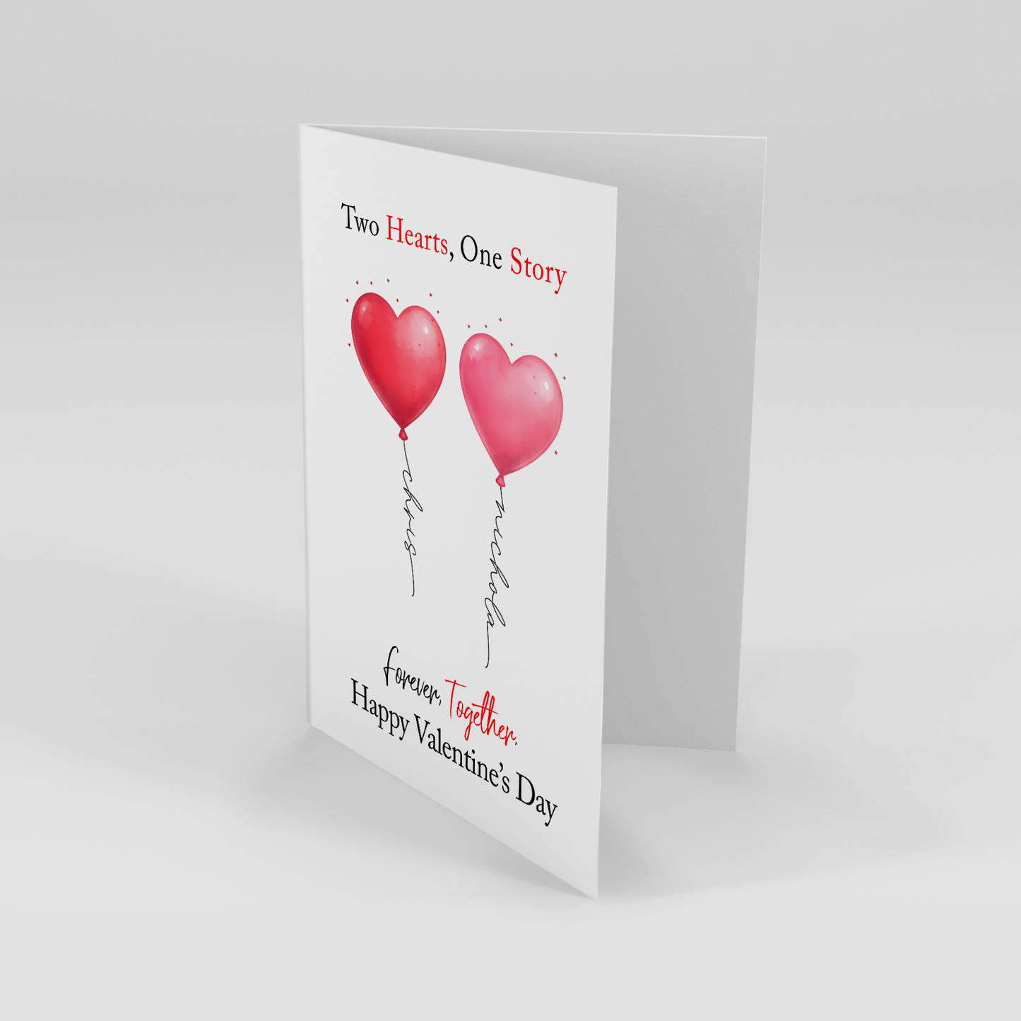 Valentines Day Card Personalised Love Gift for Husband Wife Girlfriend Fiancé