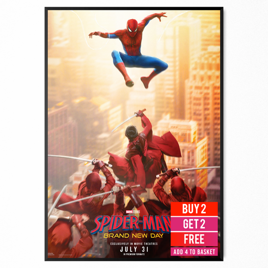 Spiderman Brand New Day Movie Poster Teaser Bedroom Home Cinema Decor A5-A3