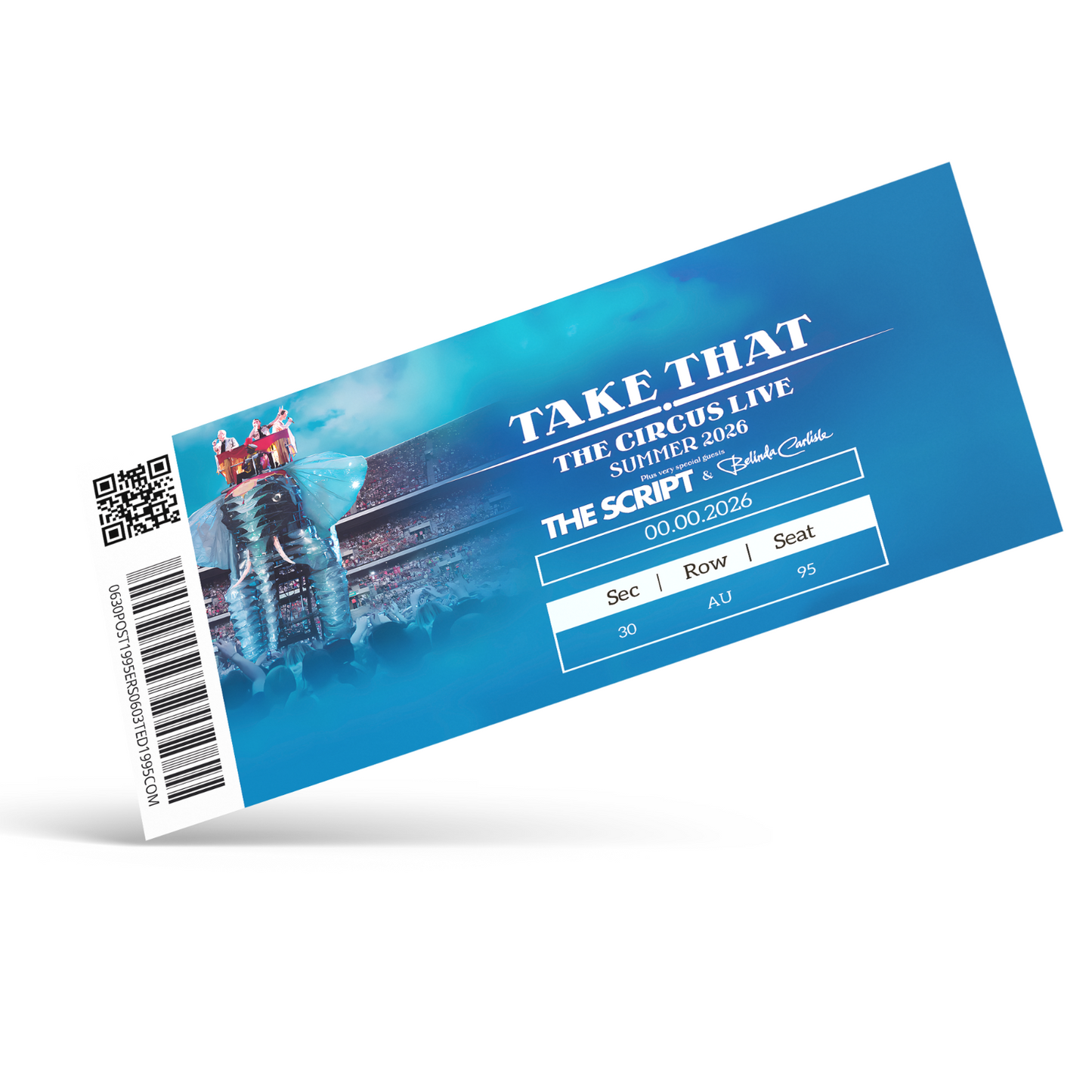 Take That Ticket The Circus Live 2026 Surprise Gift Reveal Souvenir Gift Ticket