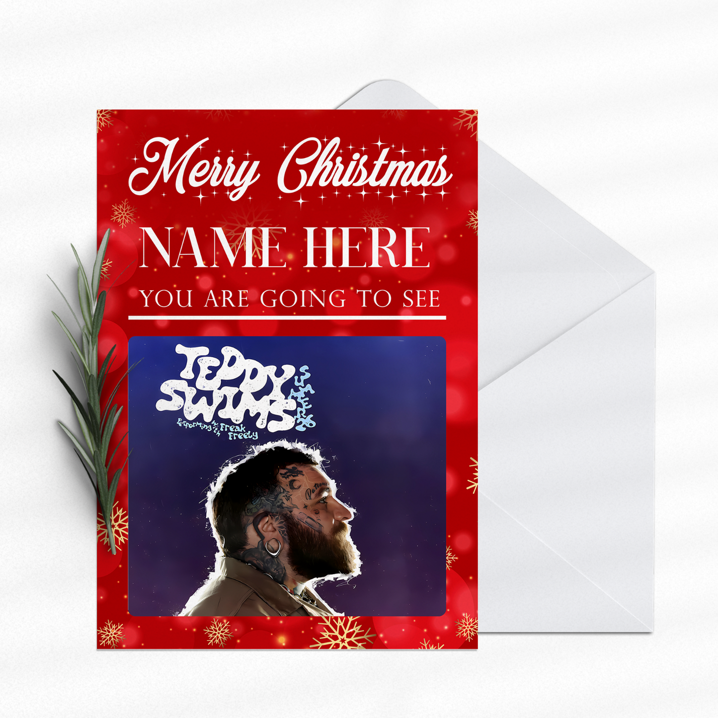 You're Going To See Teddy Swim Card Christmas You're Going To See Card For Fans