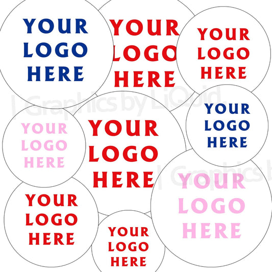 Personalised Customised Logo Stickers Labels Walls Jars Windows For Businesses